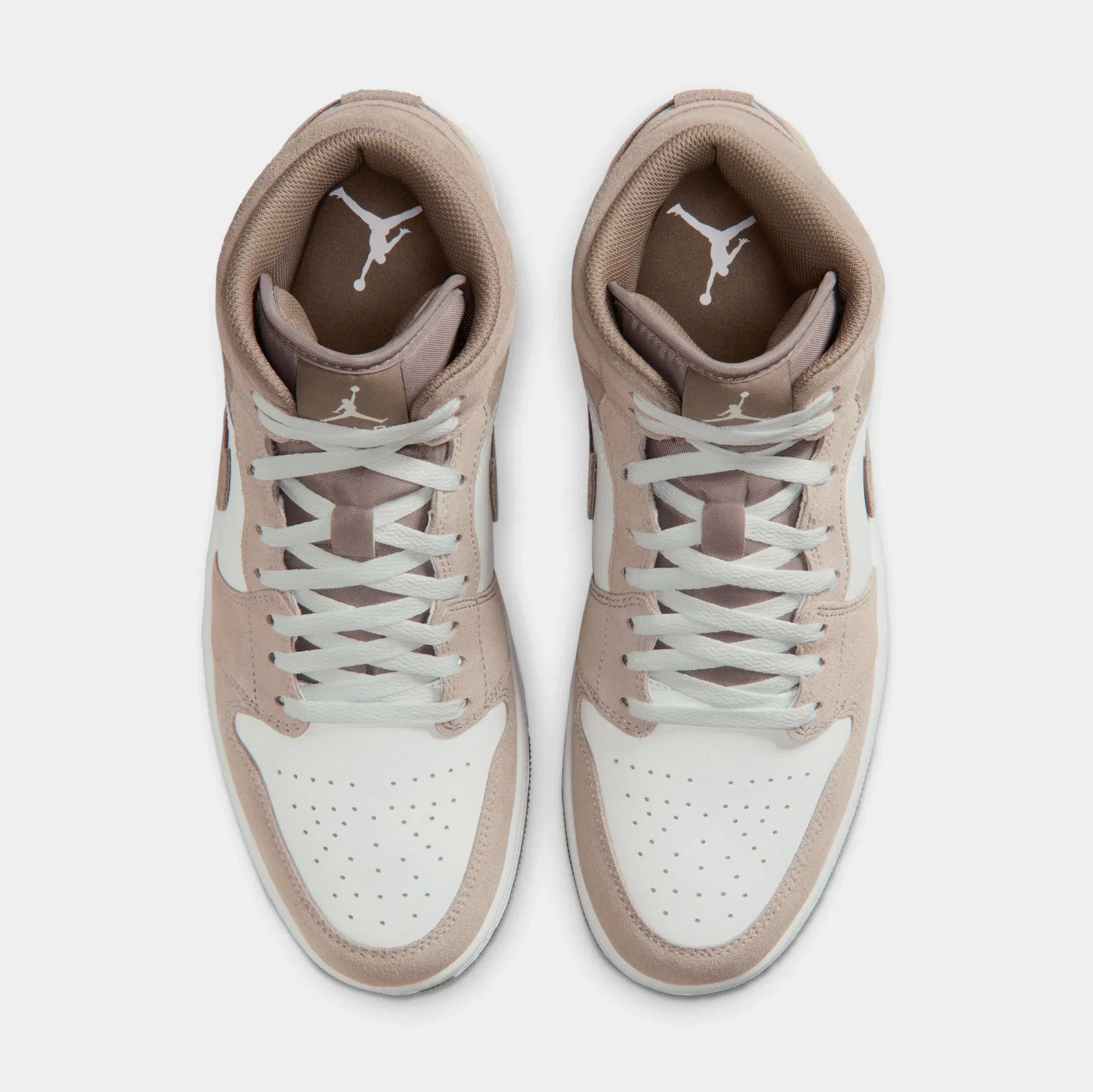 Air Jordan 1 Mid Mens Lifestyle Shoes (Enigma Stone/Olive Grey/Summit White)