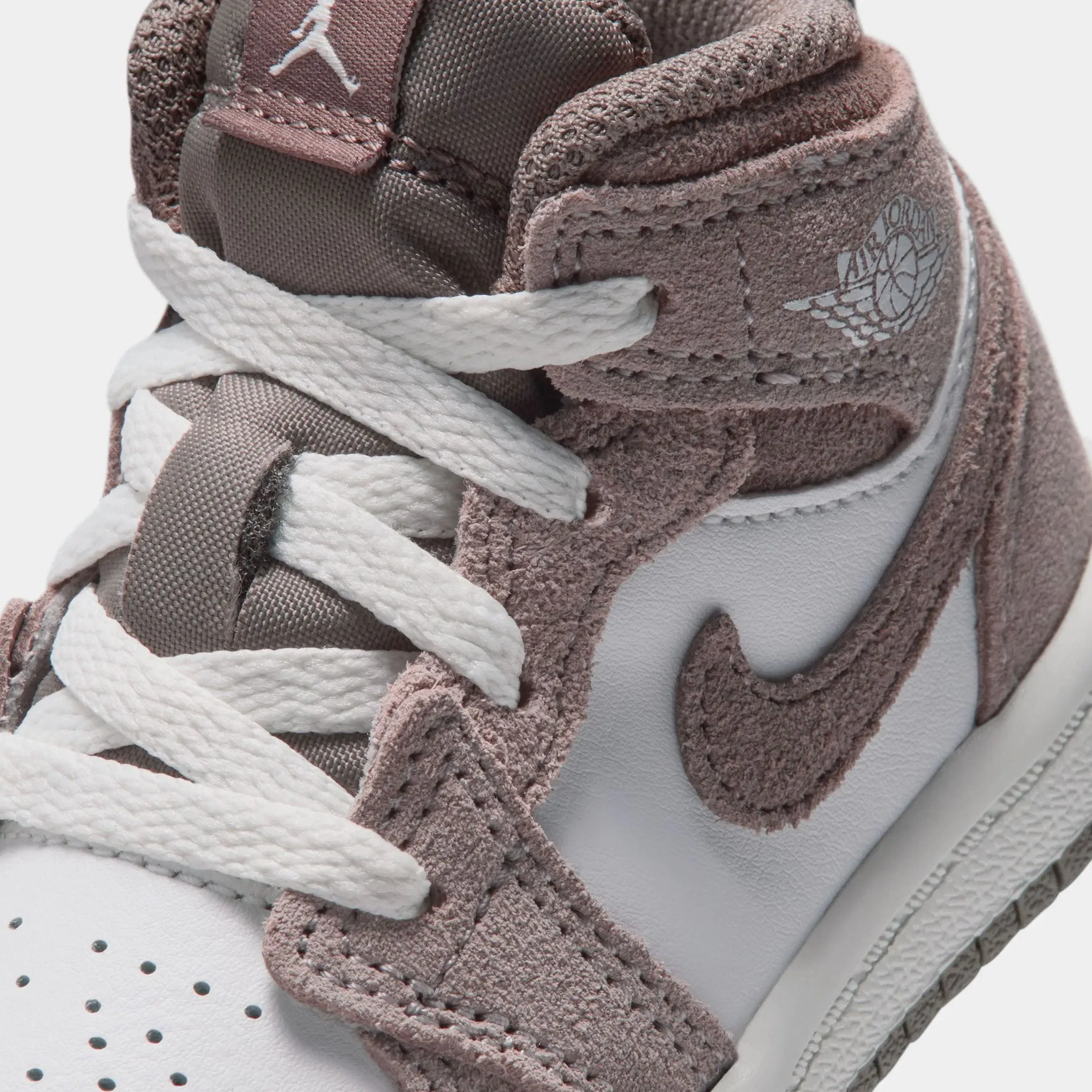 Air Jordan 1 Mid Infant Toddler Lifestyle Shoes (Enigma Stone/Olive Grey)