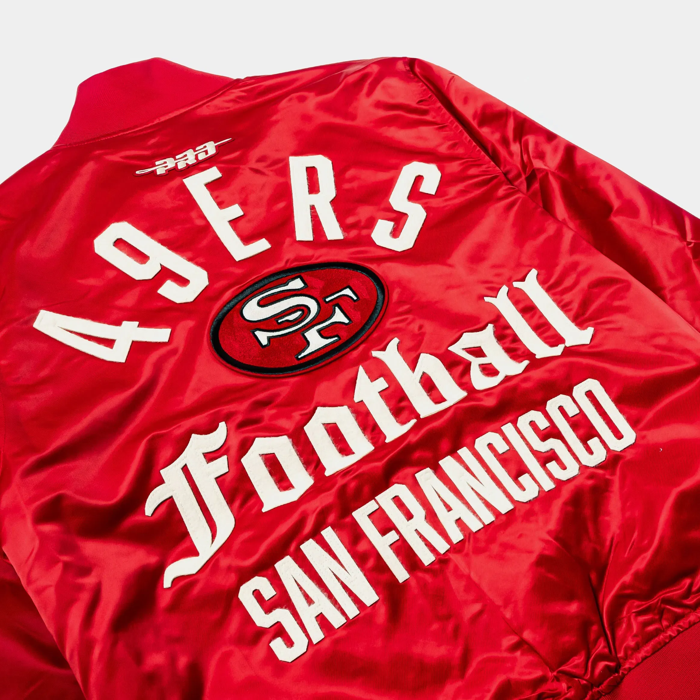 PRO STANDARD San Francisco 49ers Original Satin Mens Jacket (Red/White)