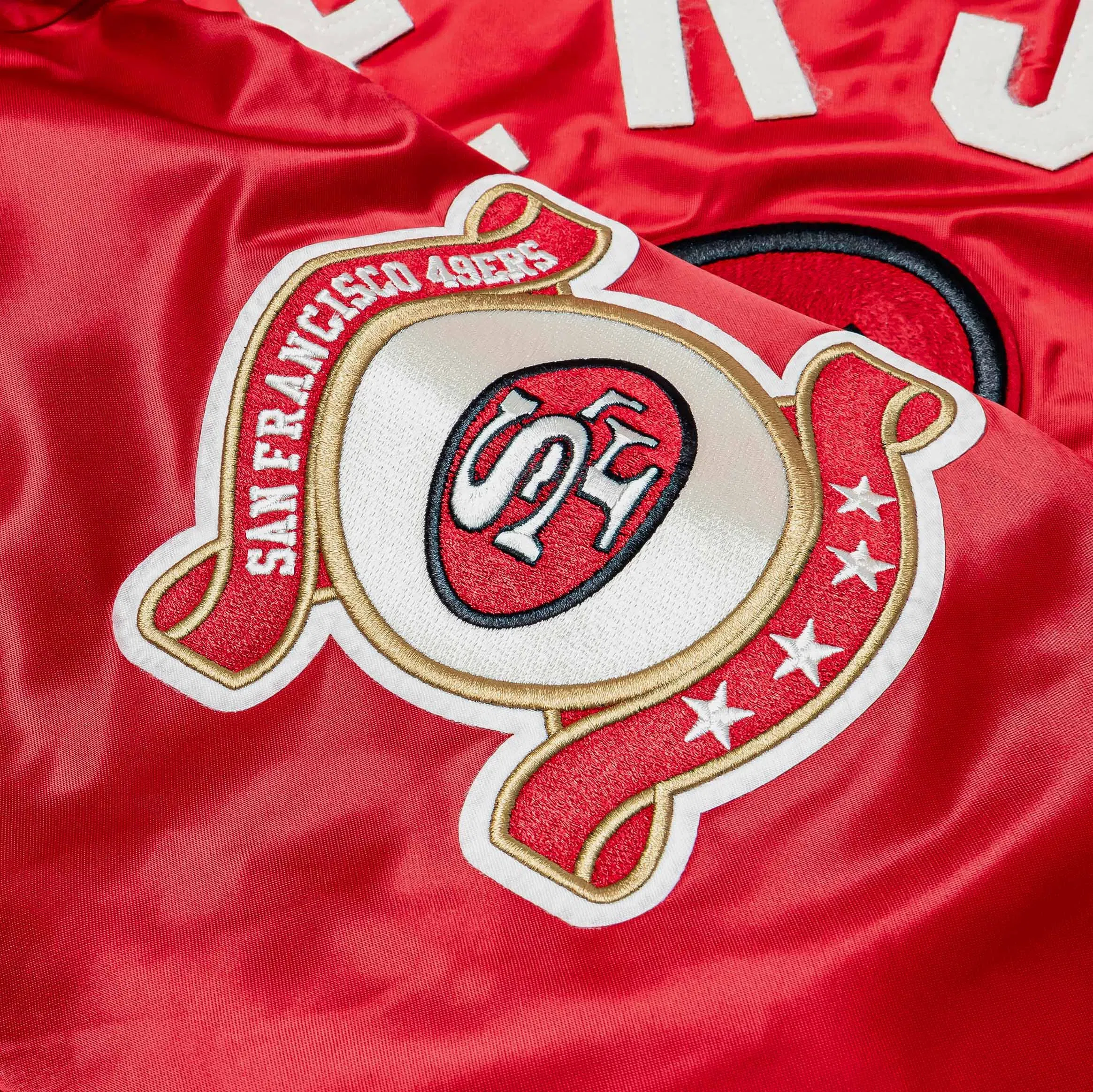 PRO STANDARD San Francisco 49ers Original Satin Mens Jacket (Red/White)