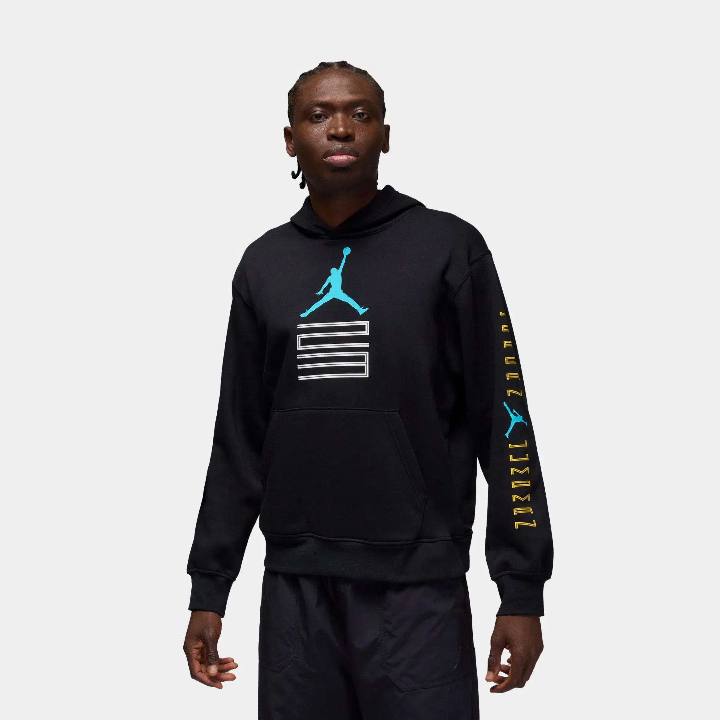 Air Jordan AJ11 Gamma Fleece Pullover Mens Hoodie (Black)