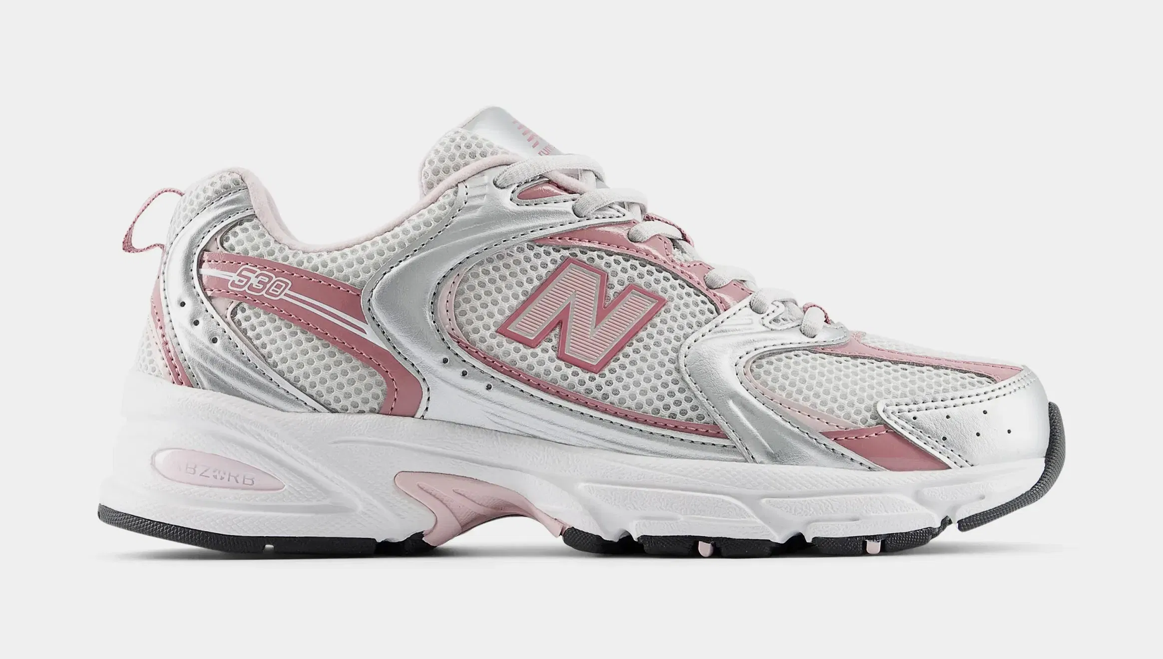 NEWBALANCE 530 Womens Running Shoes (Pink Sugar/Silver Metallic)