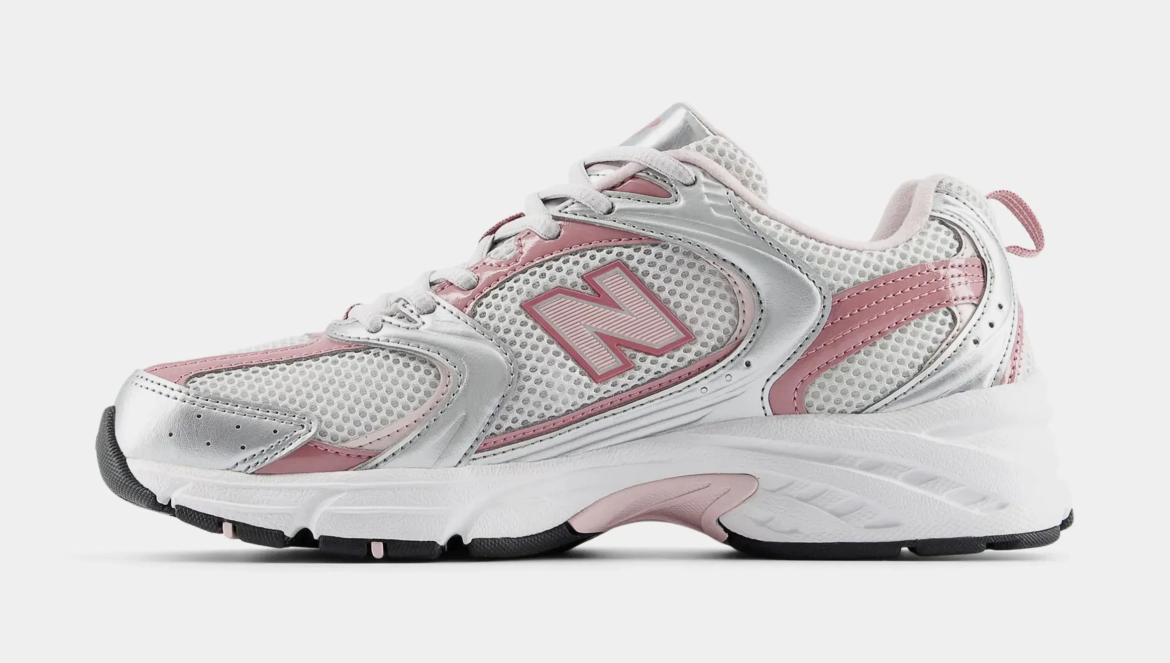 NEWBALANCE 530 Womens Running Shoes (Pink Sugar/Silver Metallic)