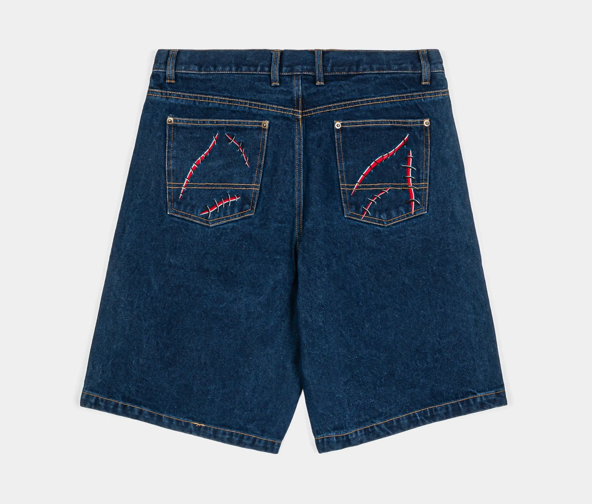 CHUCKY X SP SP x Chucky Good Guy Denim Mens Shorts (Blue/Red)