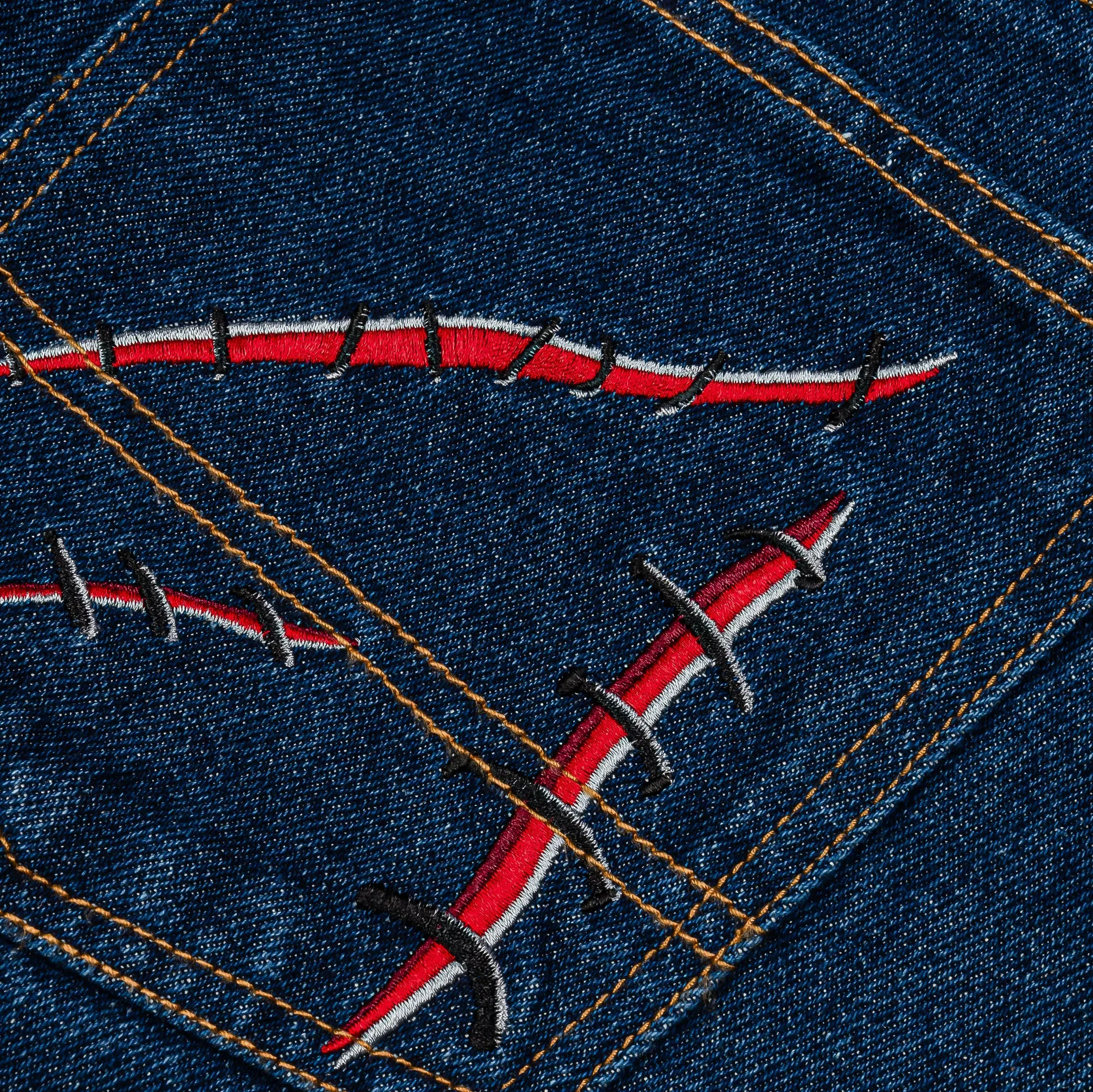 CHUCKY X SP SP x Chucky Good Guy Denim Mens Shorts (Blue/Red)