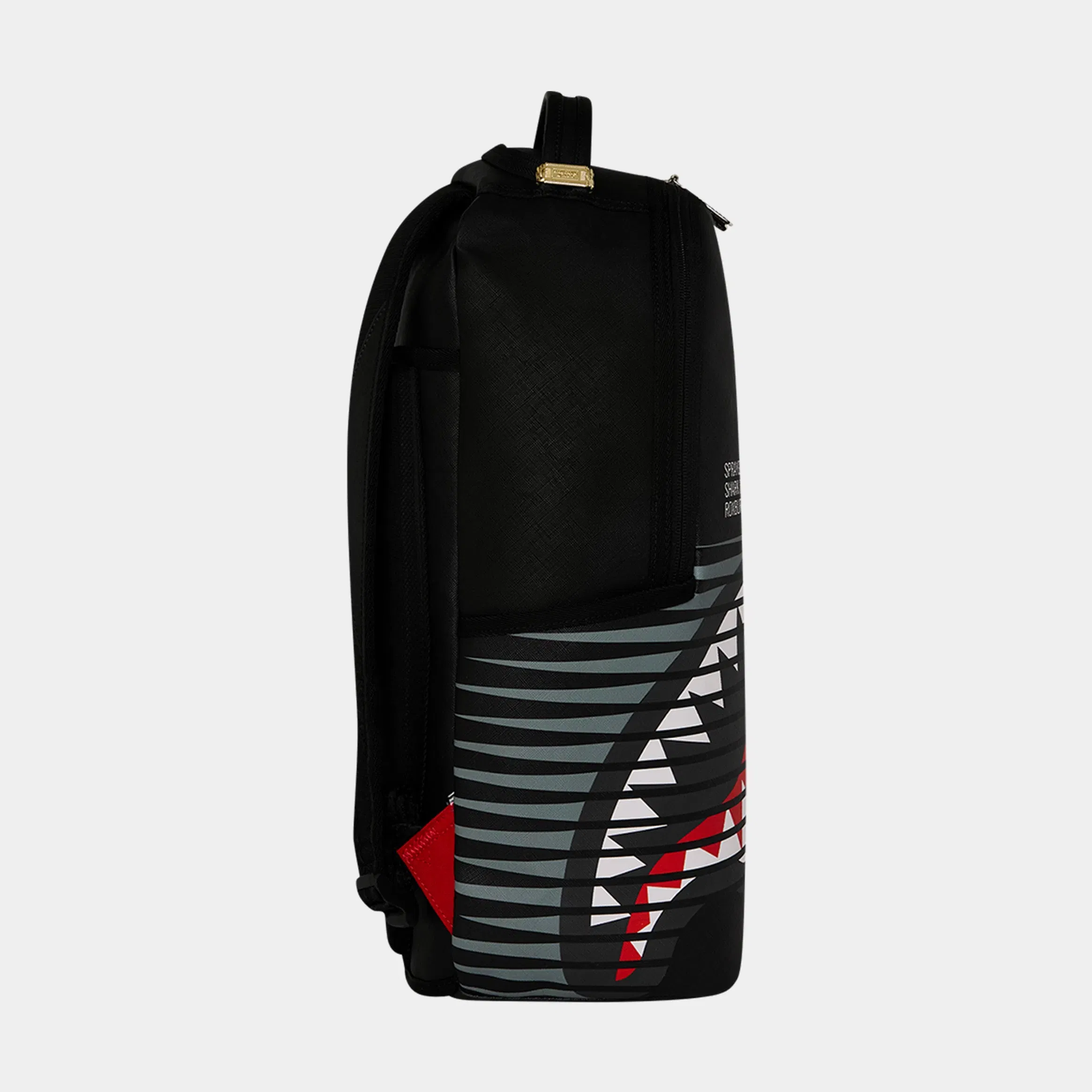 Sprayground Shark Central Wave Mens Backpack (Black/White)