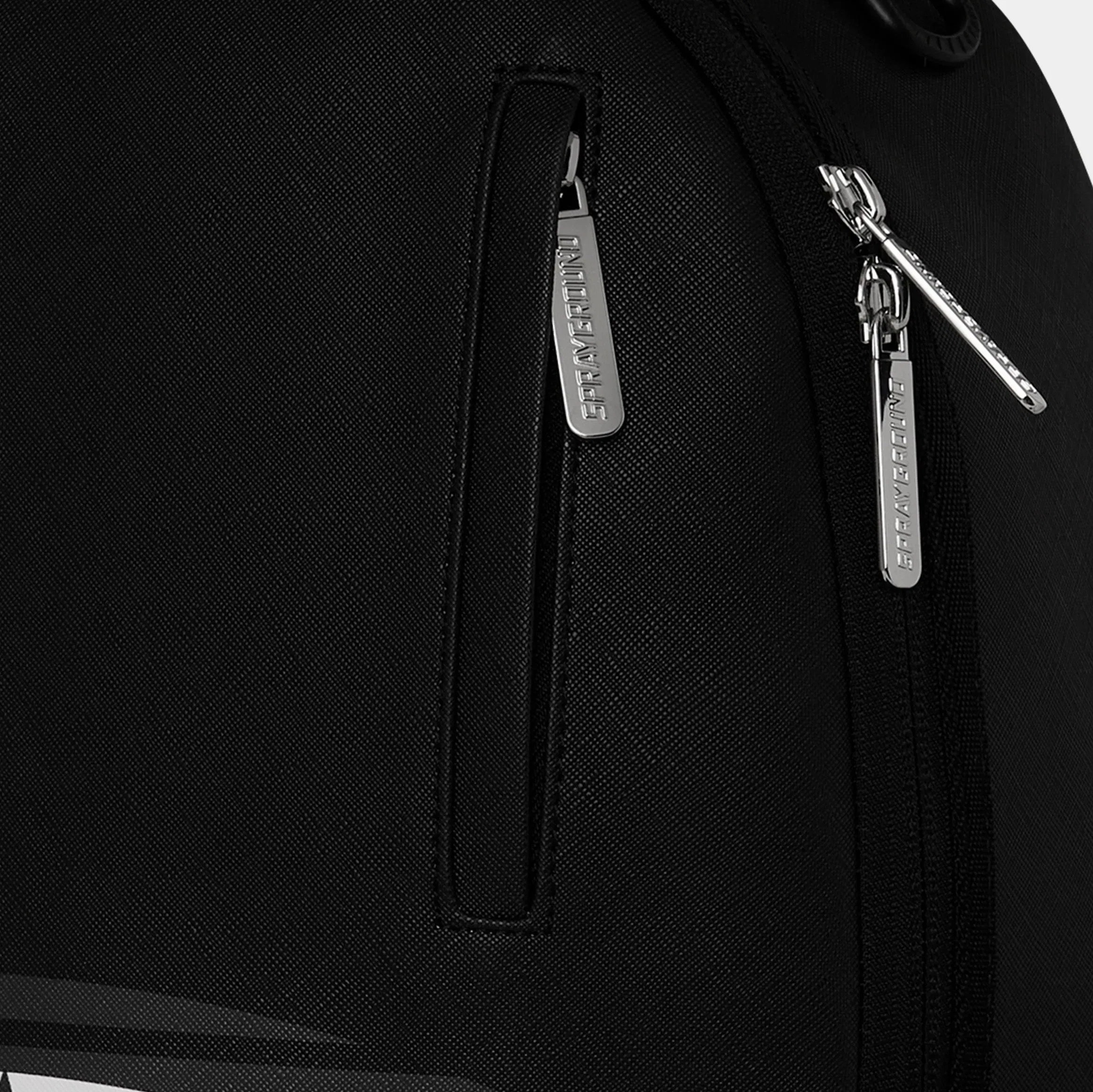 Sprayground Shark Central Wave Mens Backpack (Black/White)