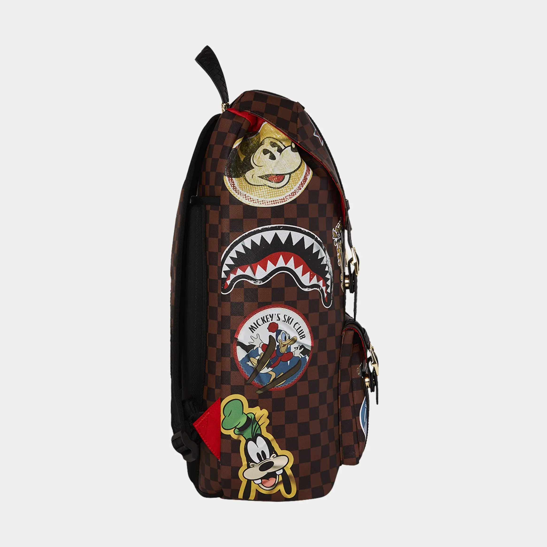 Sprayground Mickey Mouse Global Mogul Hills Mens Backpack (Brown/White)