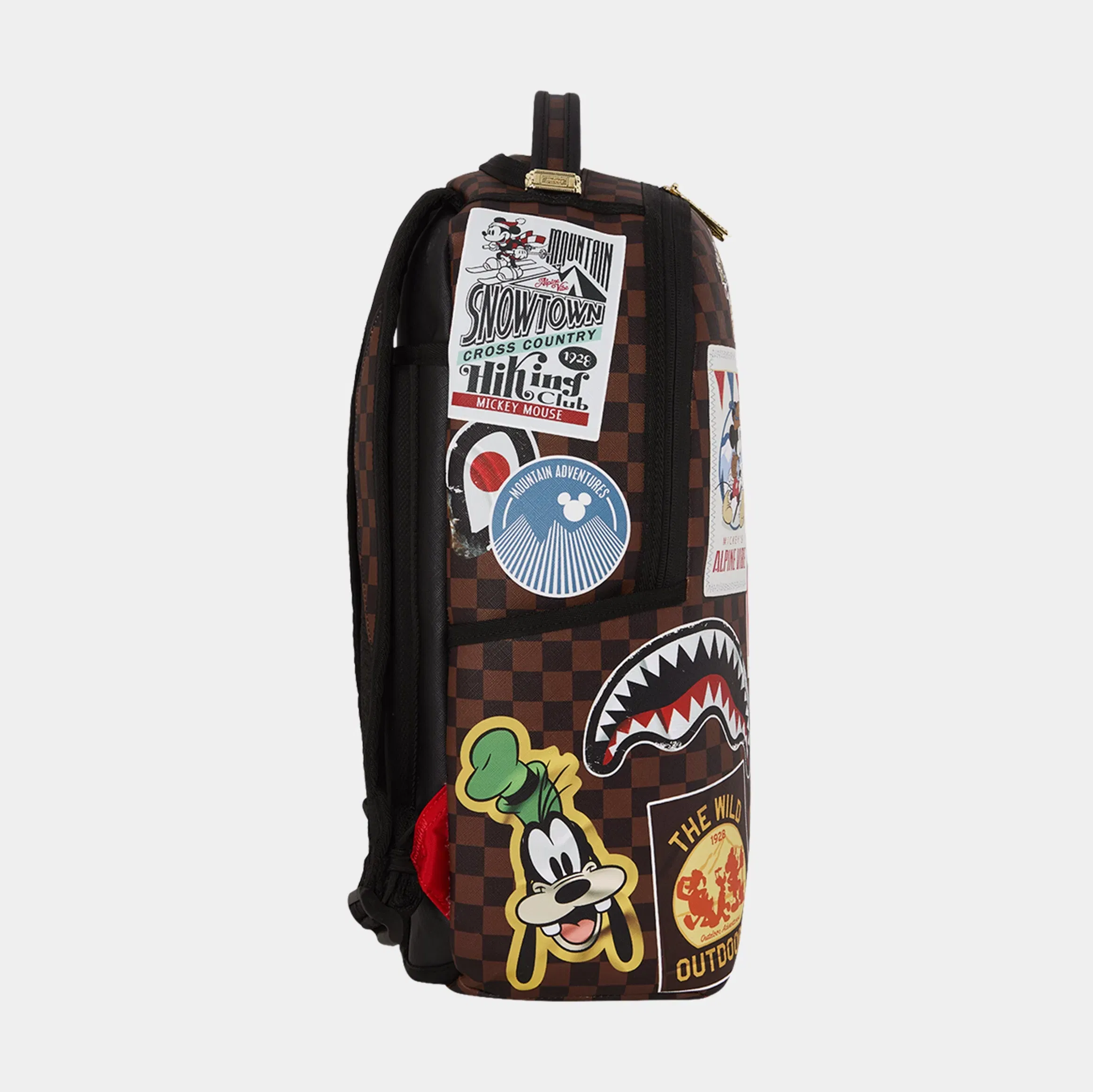 Sprayground Mickey Mouse Global Mogul Mens Backpack (Brown/White)