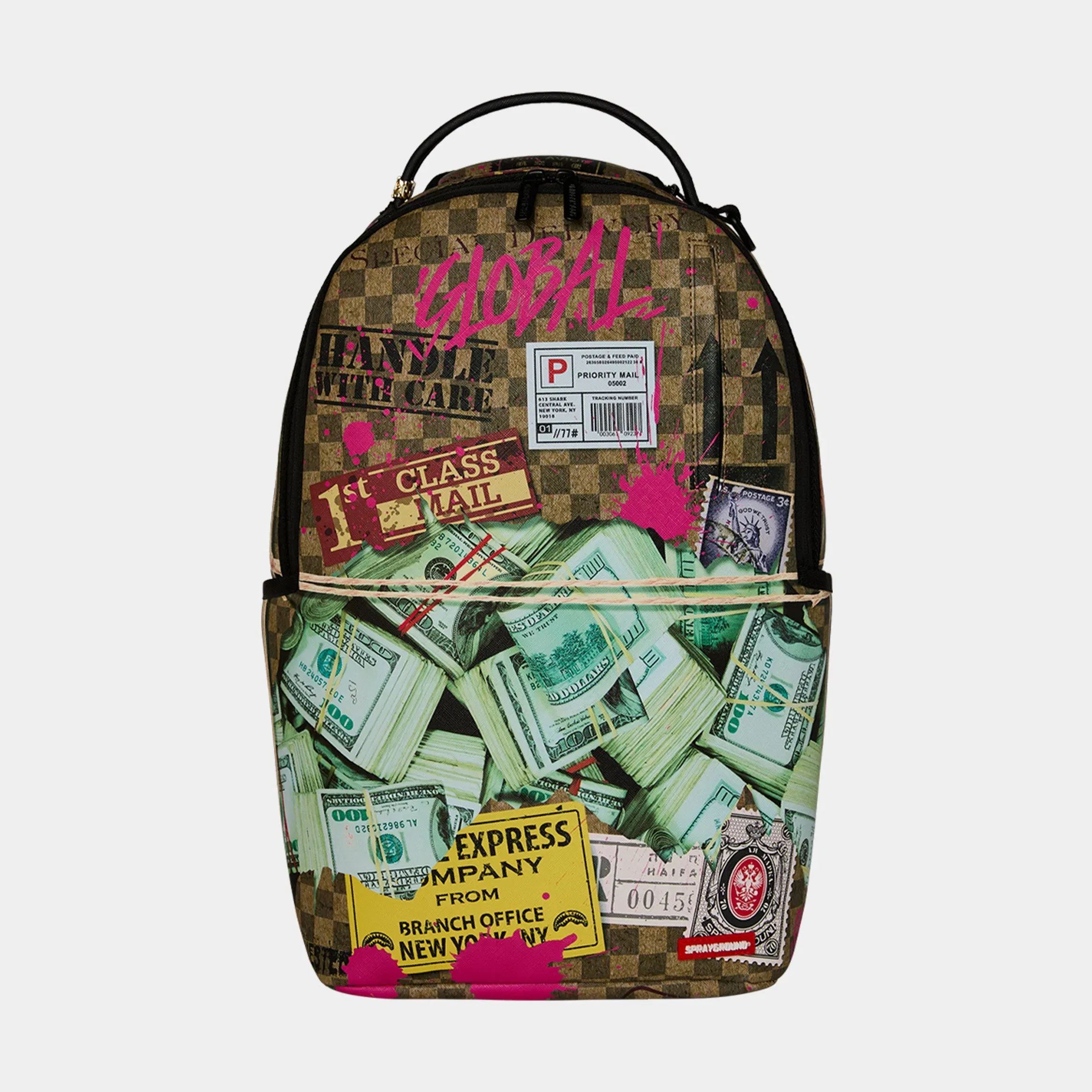 Sprayground Overnight Cash Stash Mens Backpack (Brown/Green)
