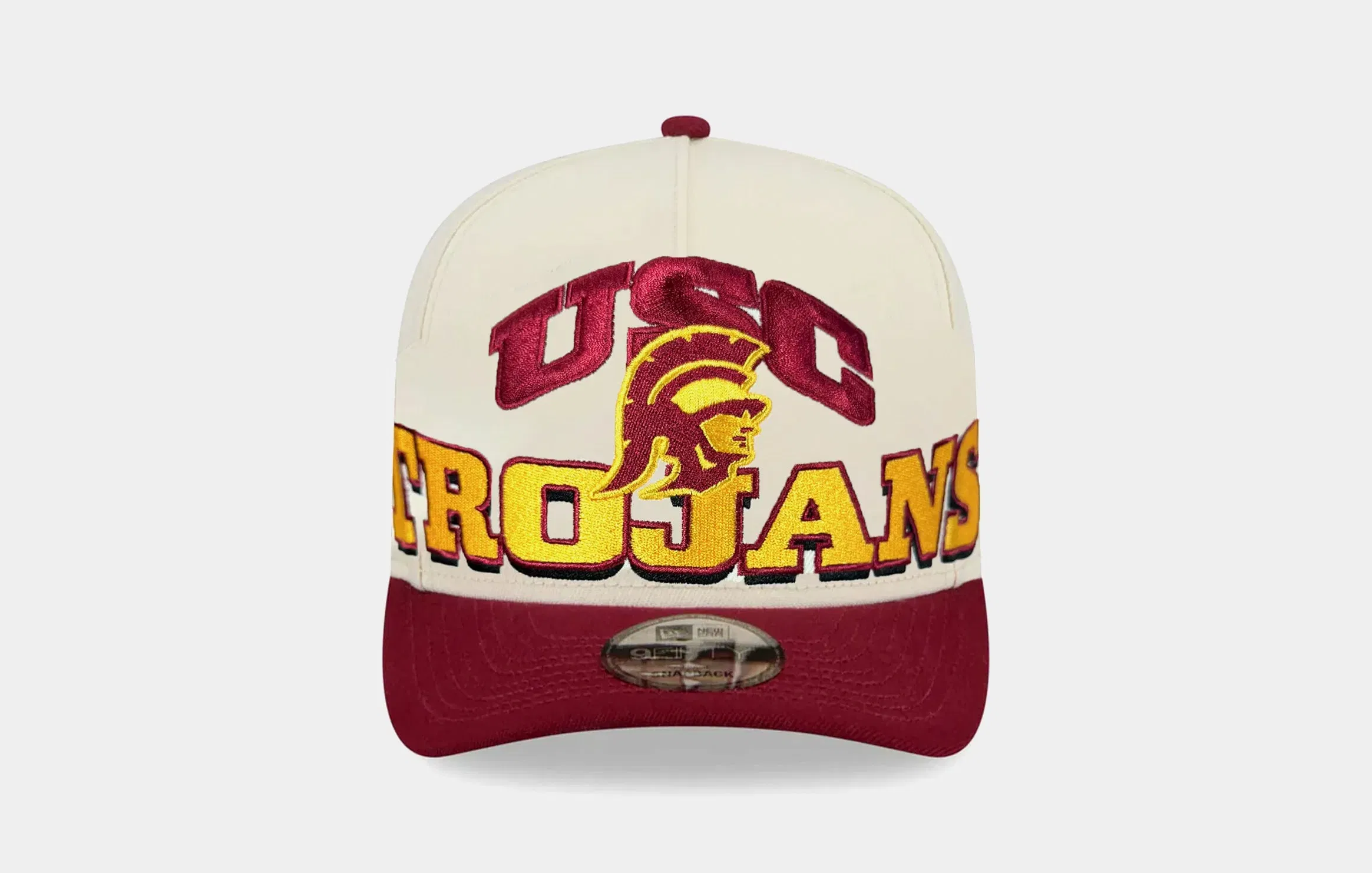 New Era USC Trojans Archd 950AF Snapback Mens Hat (White/Red)