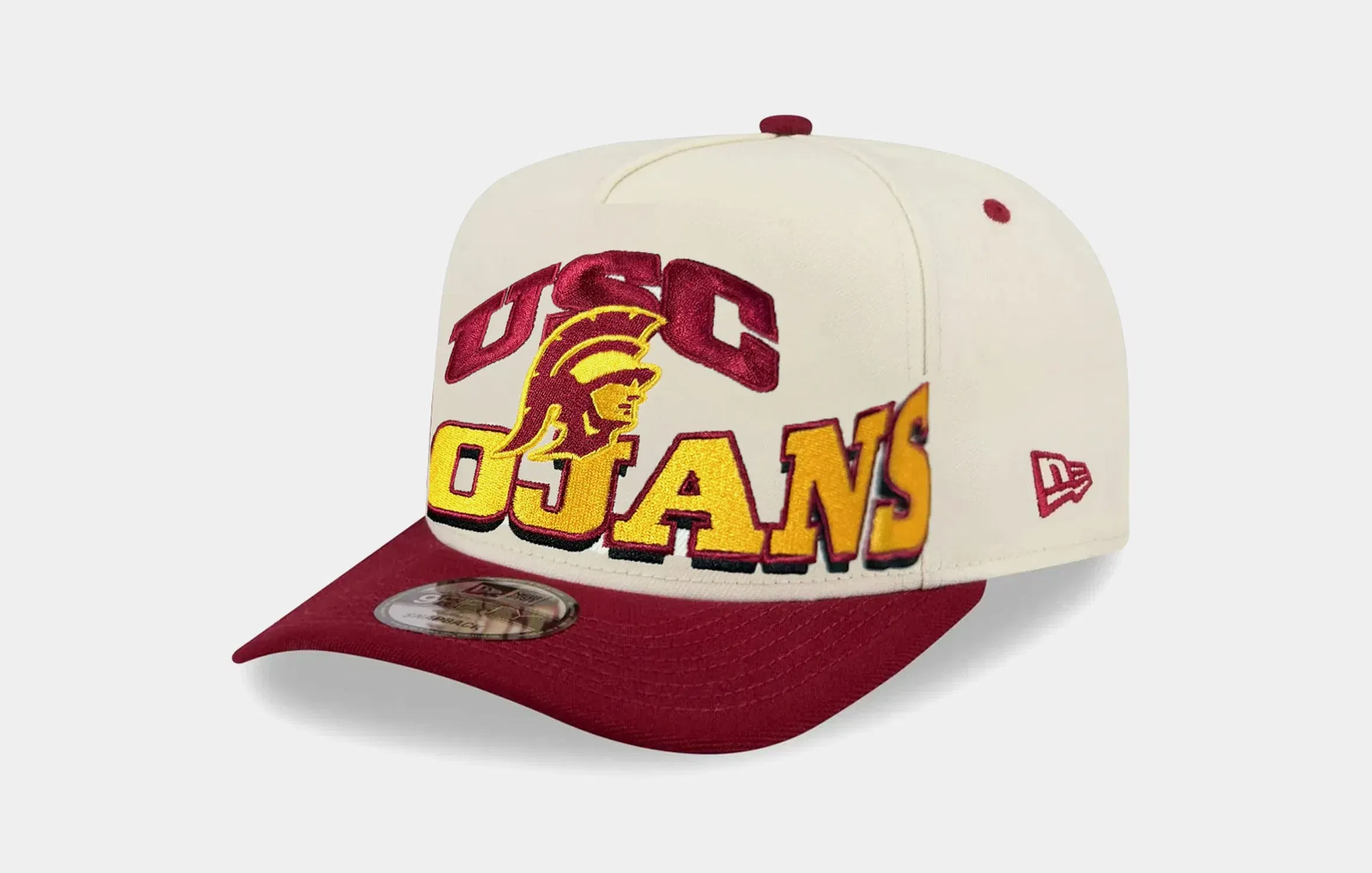 New Era USC Trojans Archd 950AF Snapback Mens Hat (White/Red)