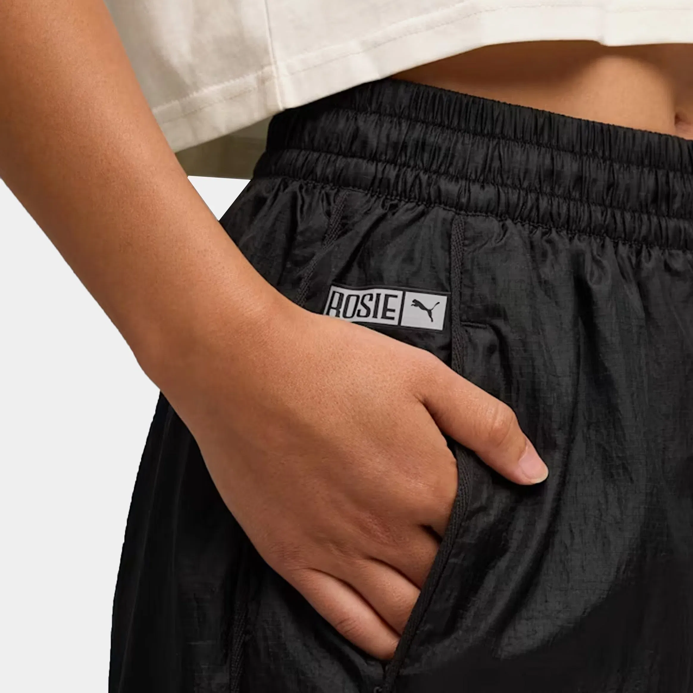 Puma Rosé x Puma T7 Relaxed Track Womens Pants (Puma Black)