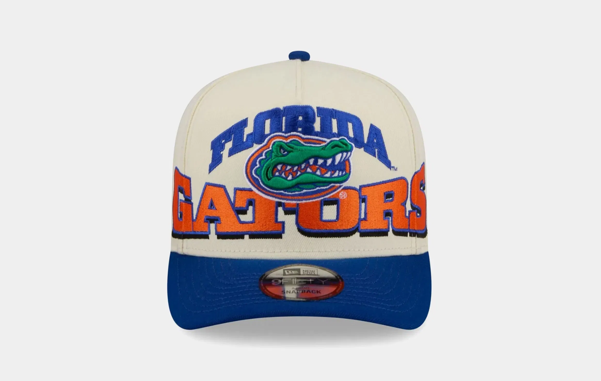 New Era Florida Gators Arched 950AF Snapback Mens Hat (Tan/Blue/Orange)