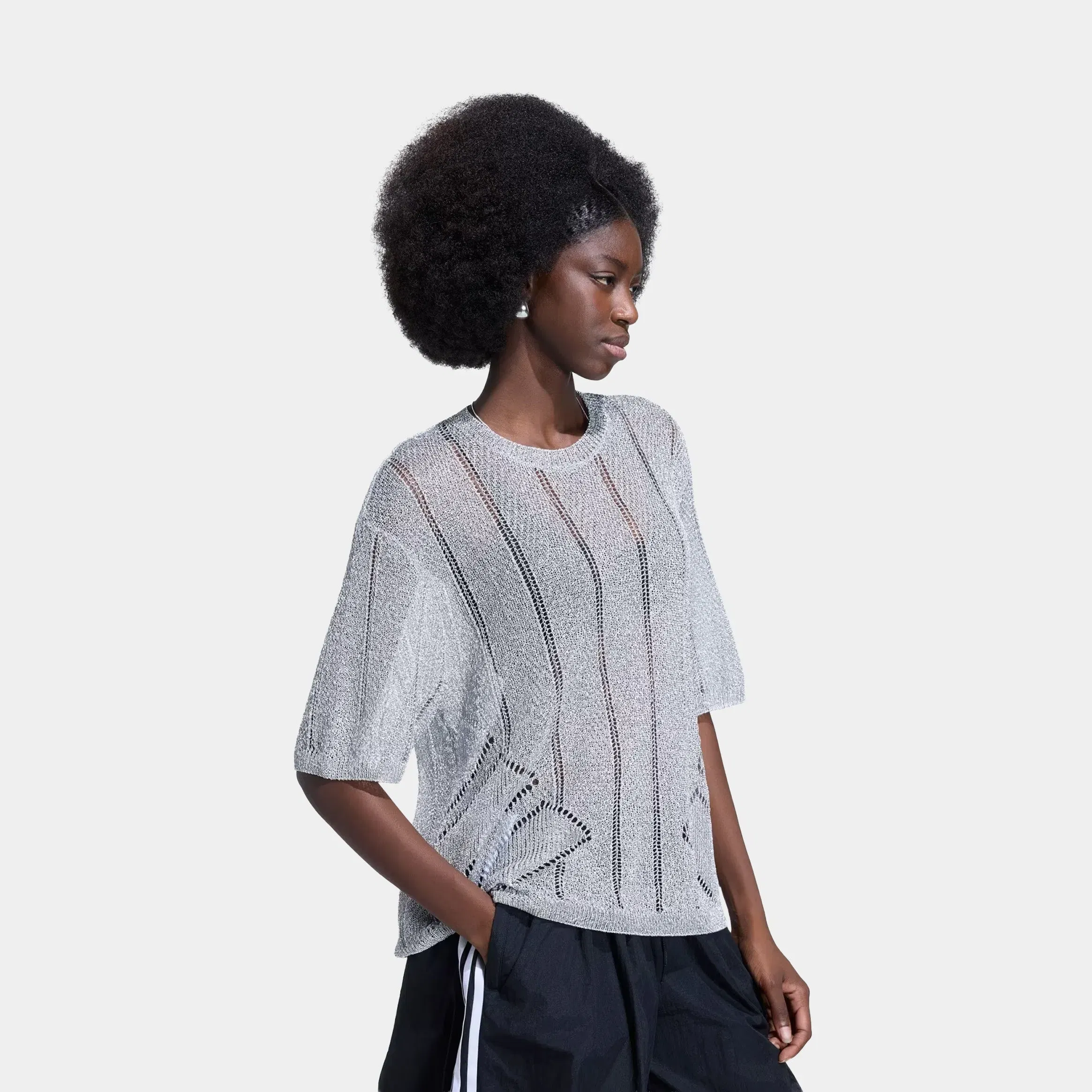 adidas Adilenium Season 5 Silver Knitted Womens Jersey (Antique Silver)
