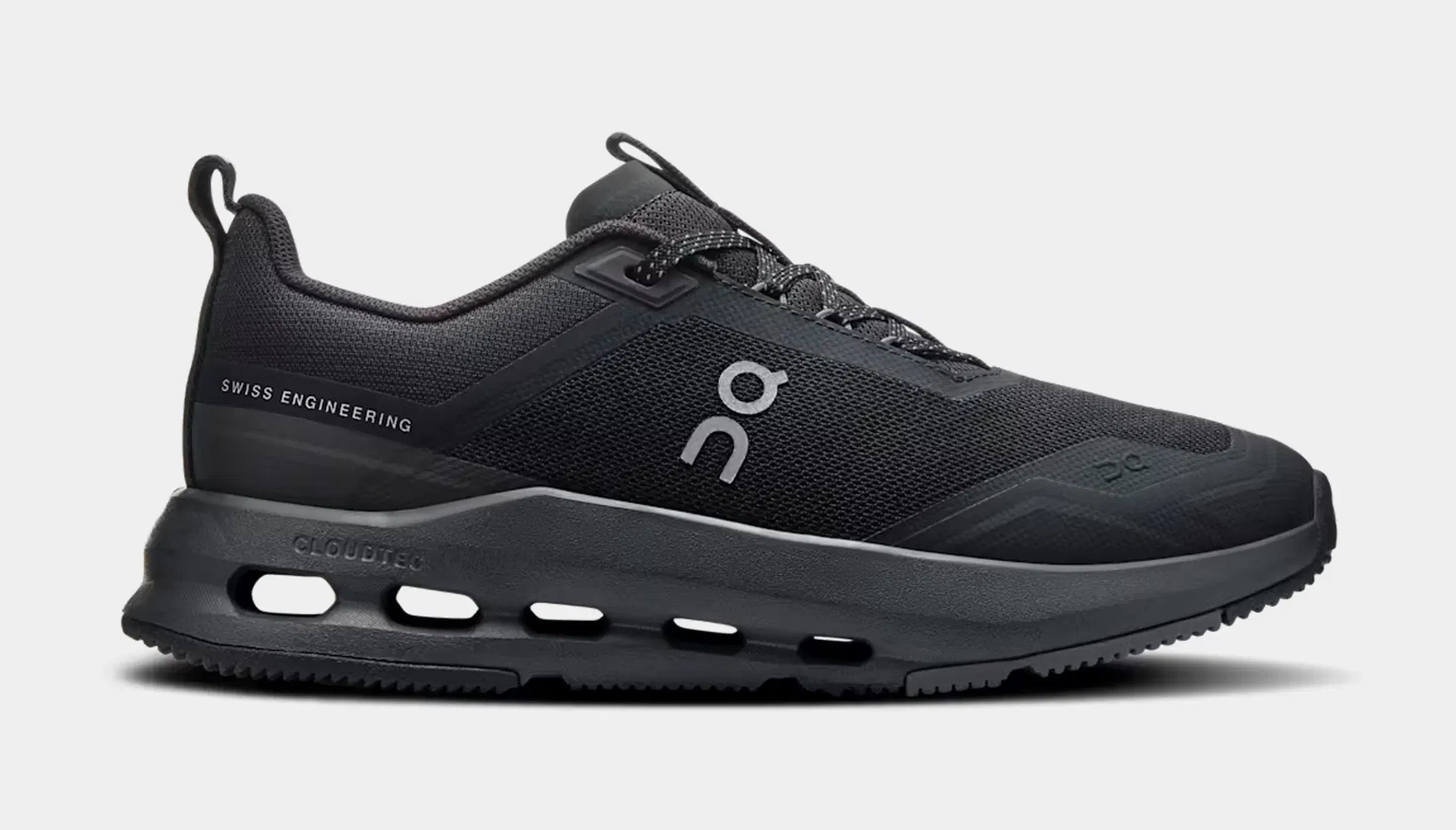 On Running Cloudnova Grade School Running Shoes (Black/Eclipse)