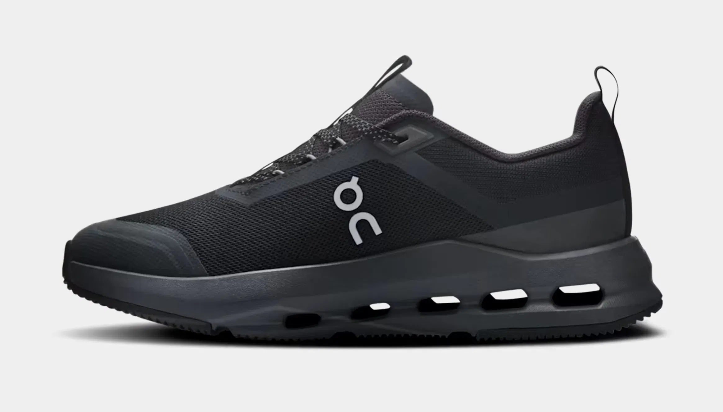 On Running Cloudnova Grade School Running Shoes (Black/Eclipse)