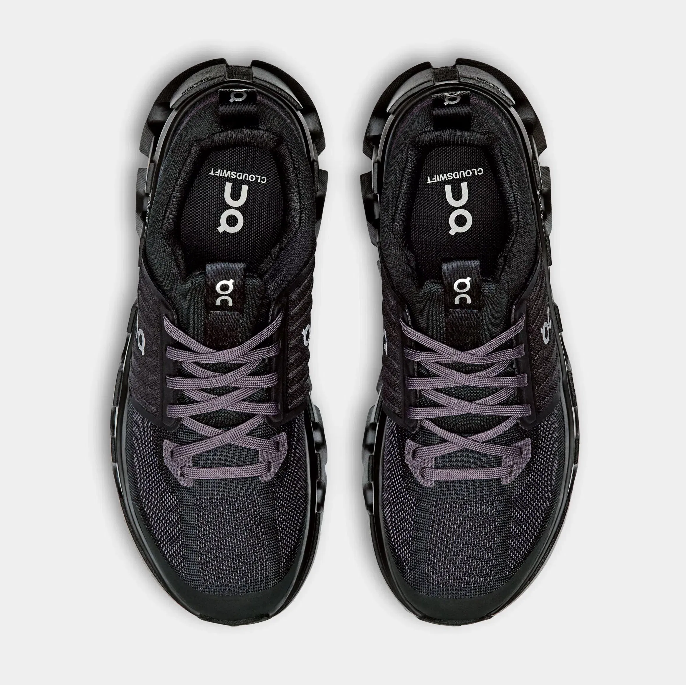 On Running Cloudswift Grade School Running Shoes (Black/Eclipse)