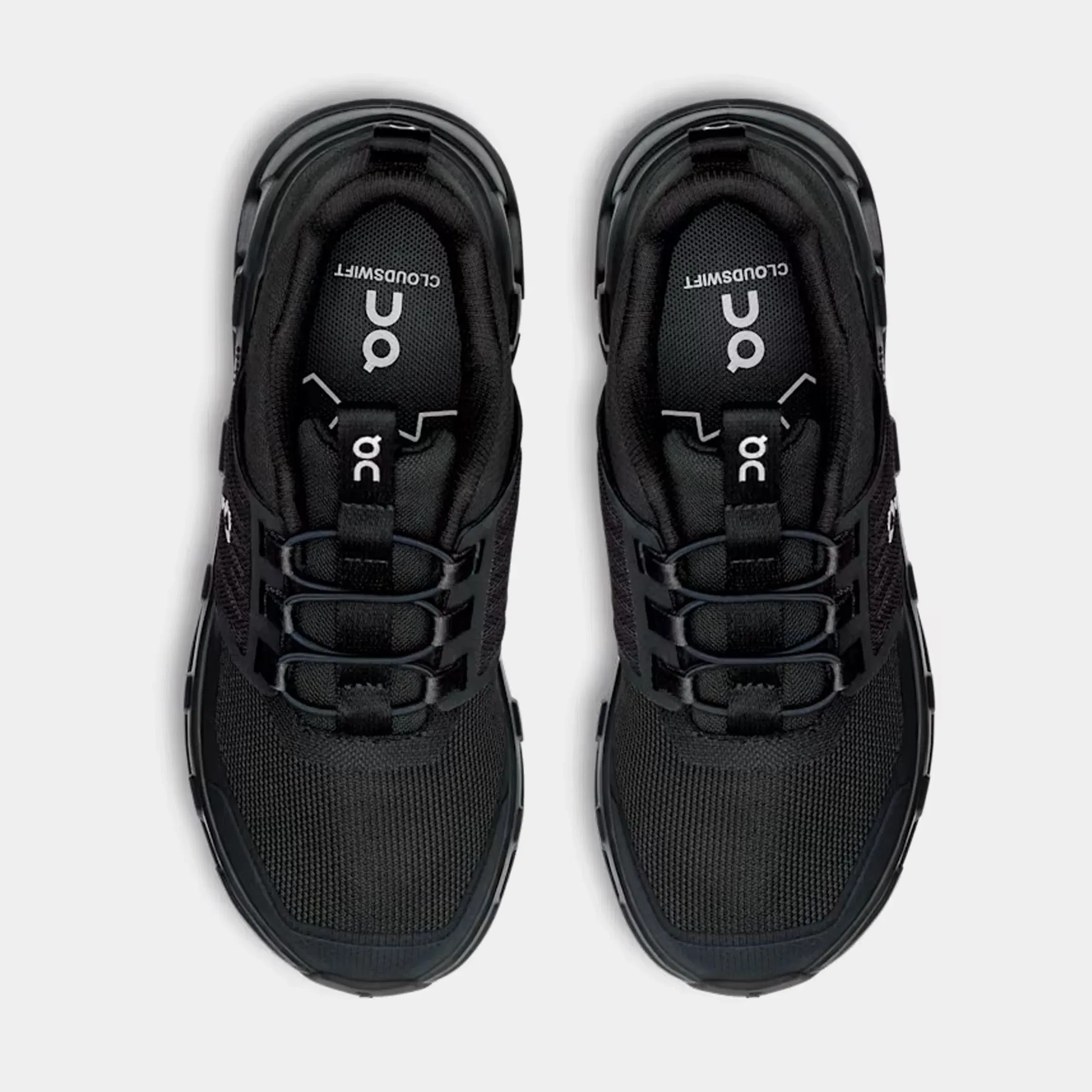 On Running Cloudswift Preschool Running Shoes (All Black)