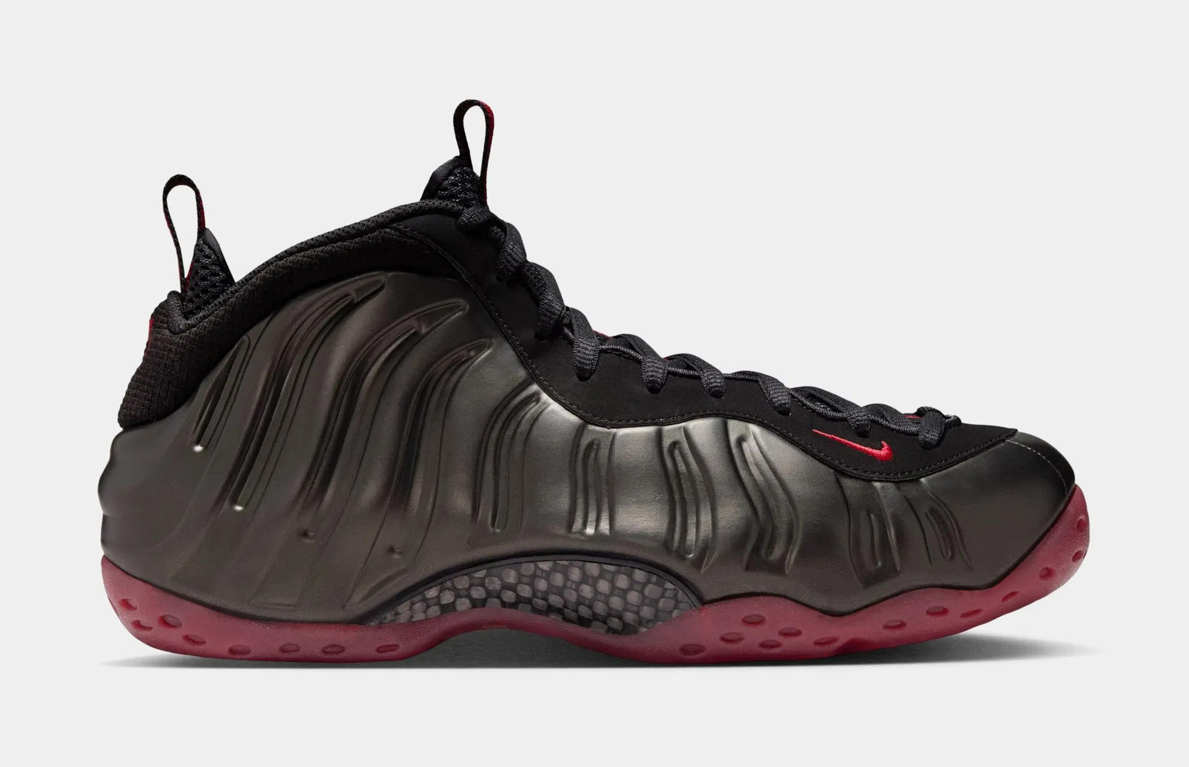 Nike Air Foamposite One Mens Basketball Shoes (Black/Varsity Red)