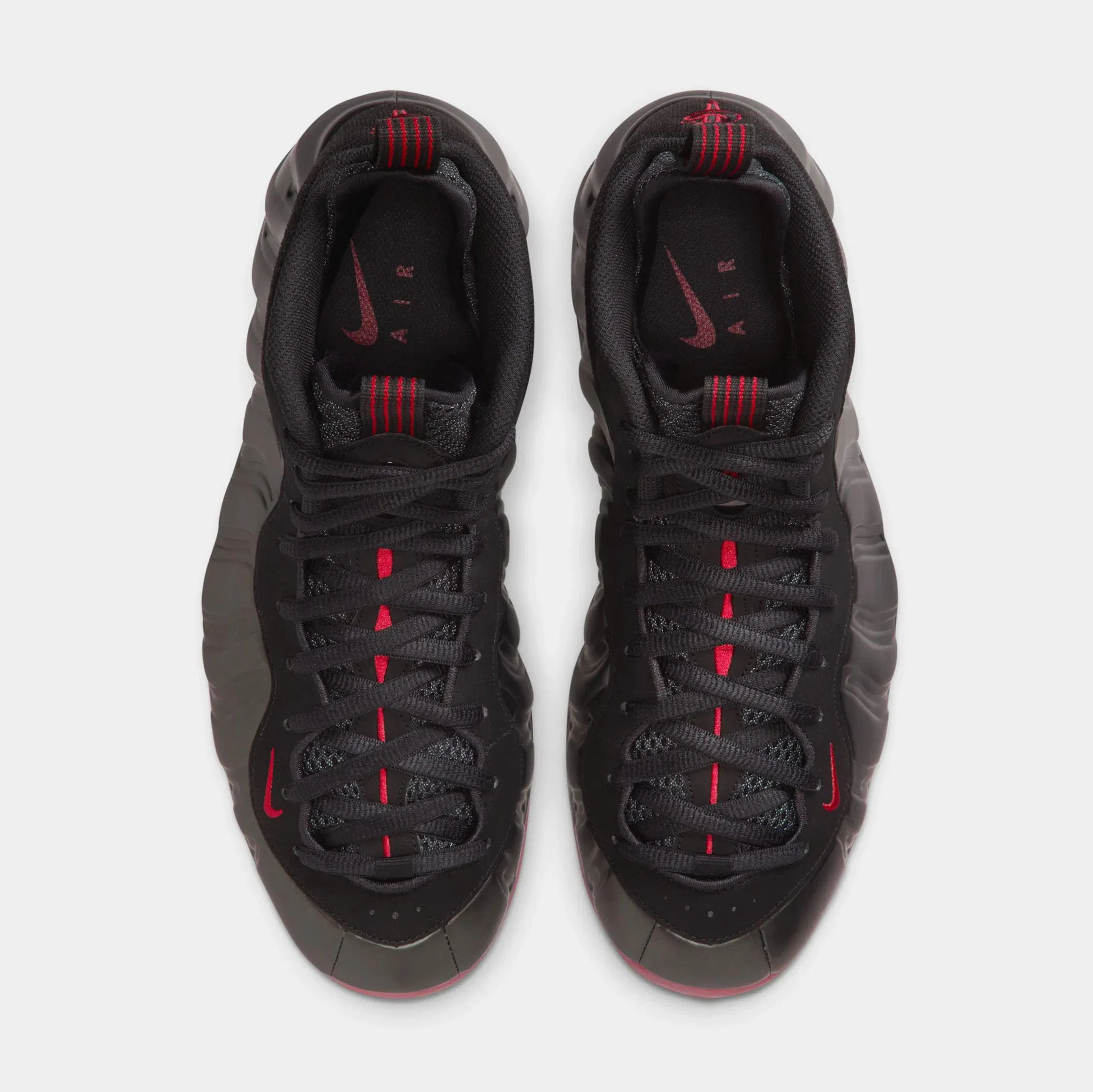 Nike Air Foamposite One Mens Basketball Shoes (Black/Varsity Red)