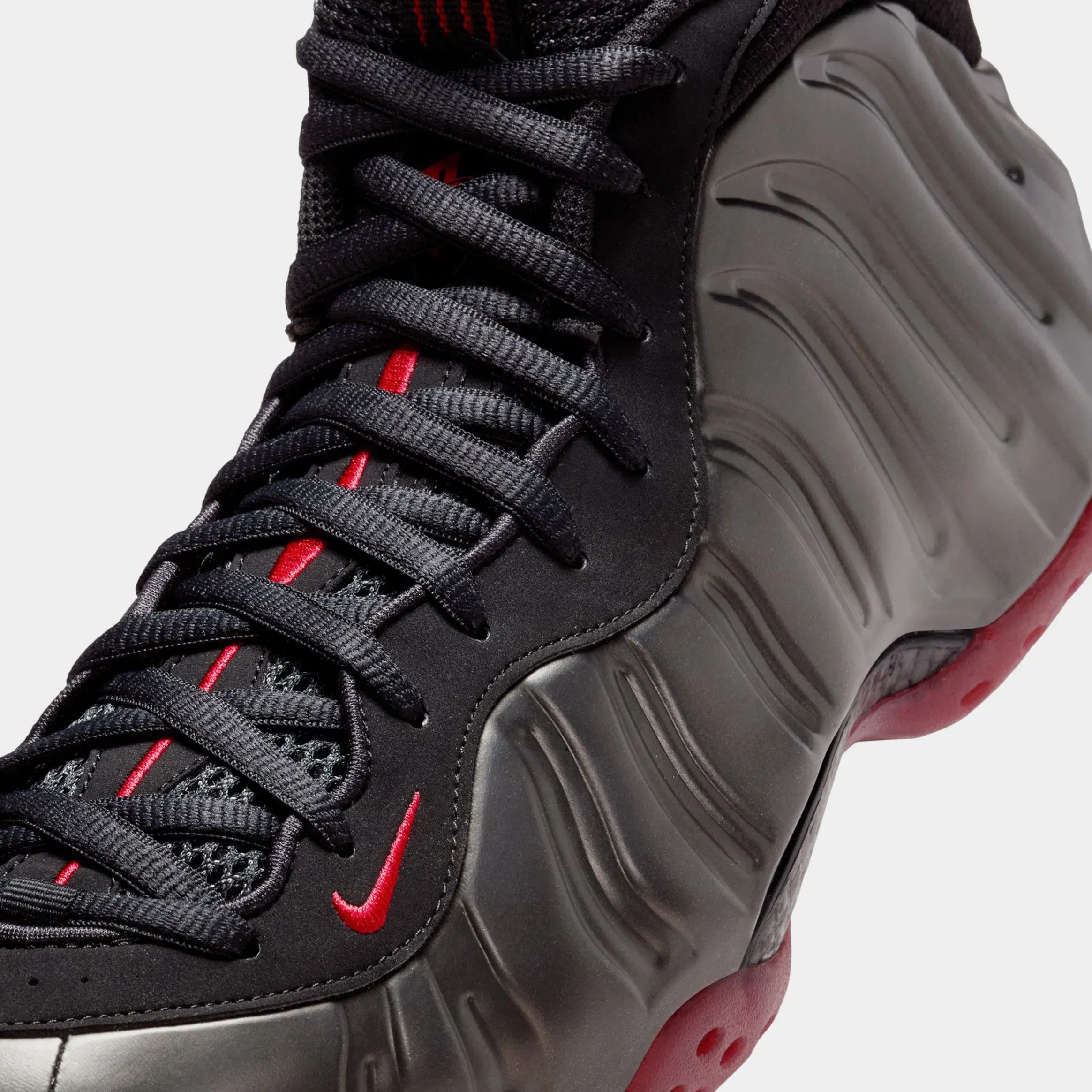 Nike Air Foamposite One Mens Basketball Shoes (Black/Varsity Red)