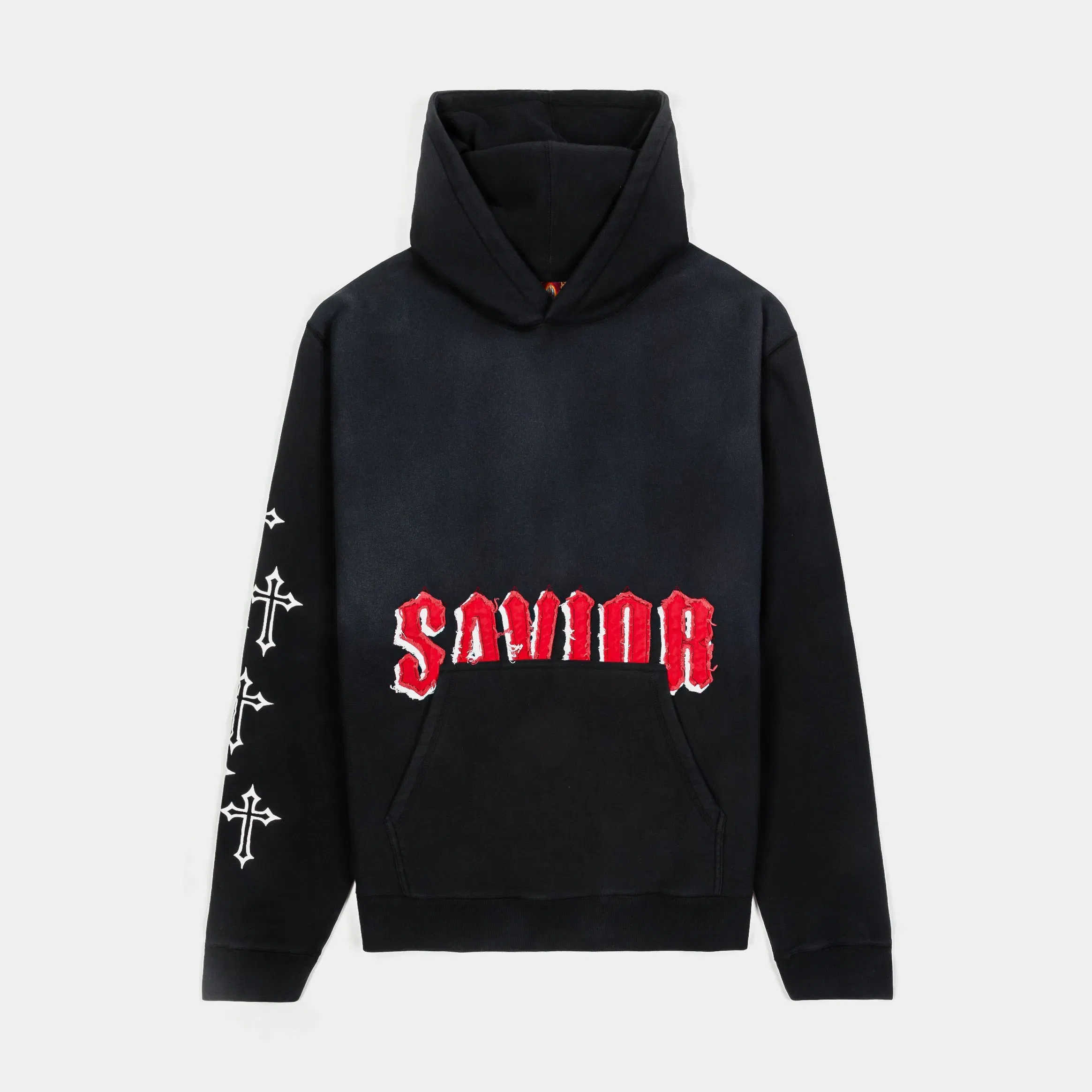 CTHDRL The Faith Pullover Mens Hoodie (Black/Red/White)
