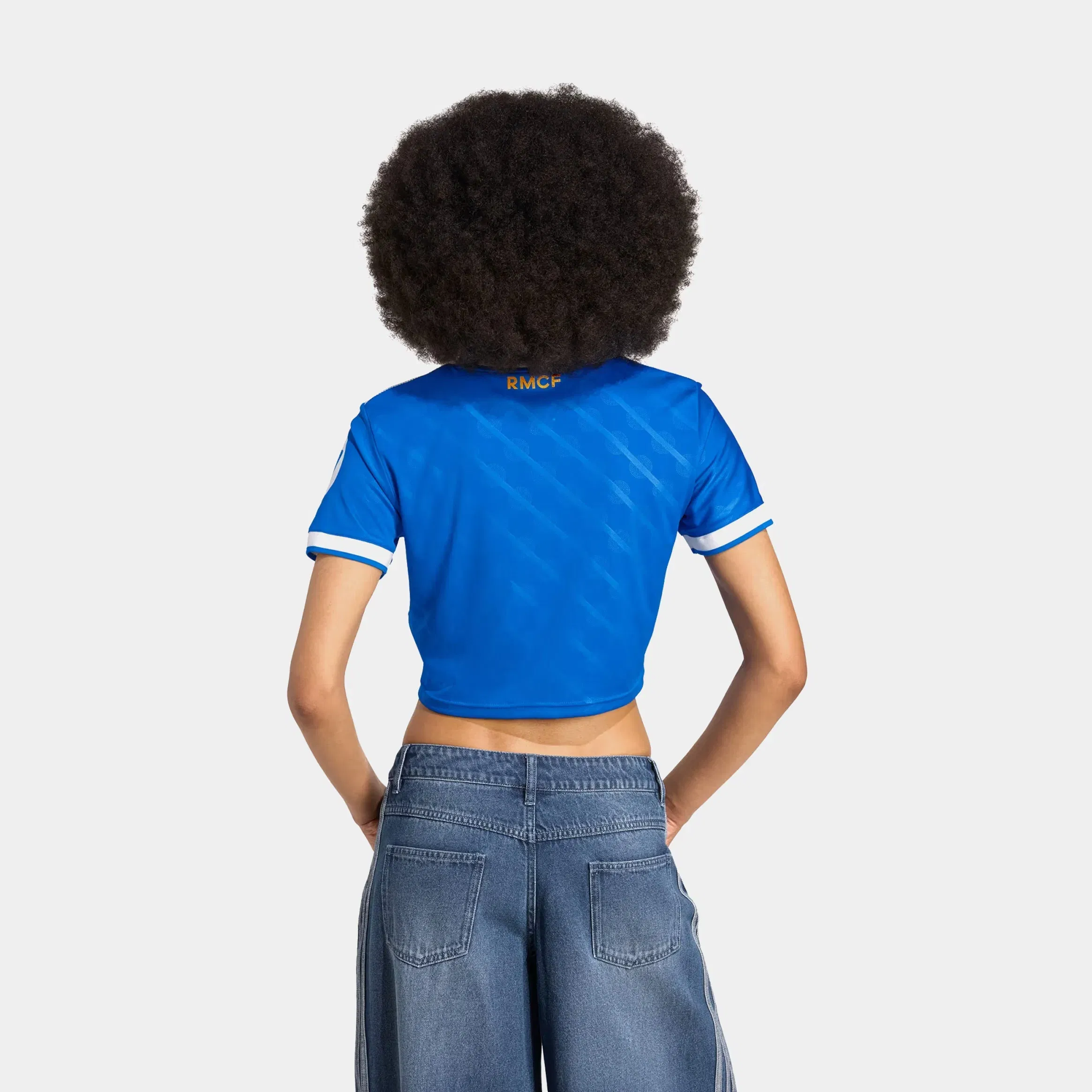 adidas Real Madrid Cropped Womens Jersey (Blue Bird)