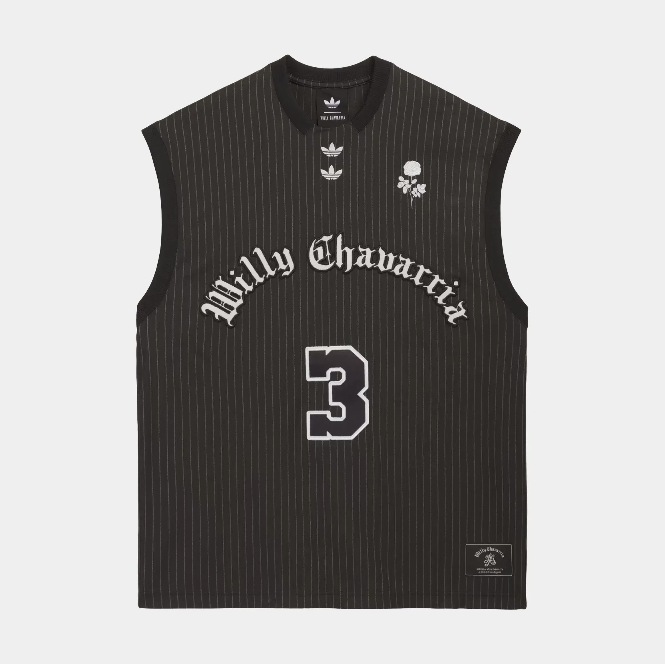 adidas Chavarria Basketball Mens Jersey (Black/White)