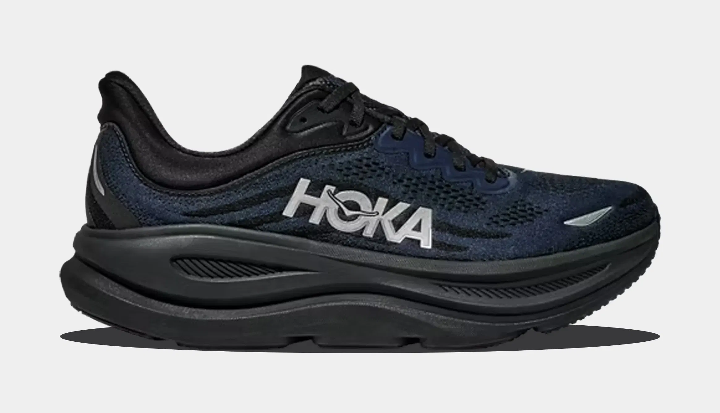 Hoka Bondi 9 Mens Running Shoes (Faded Navy/Slate Blue)