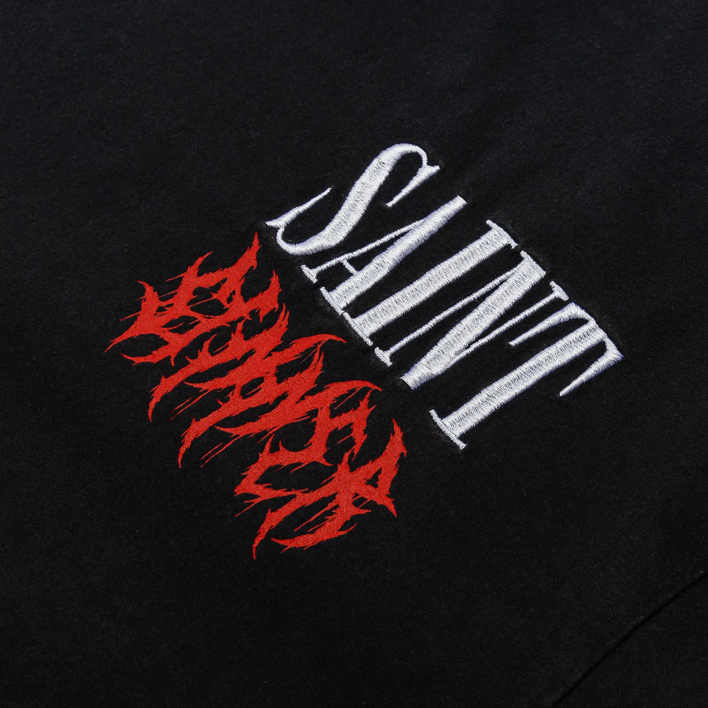 CTHDRL Saint Sinner Mens Short Sleeve Shirt (Grey/Black)