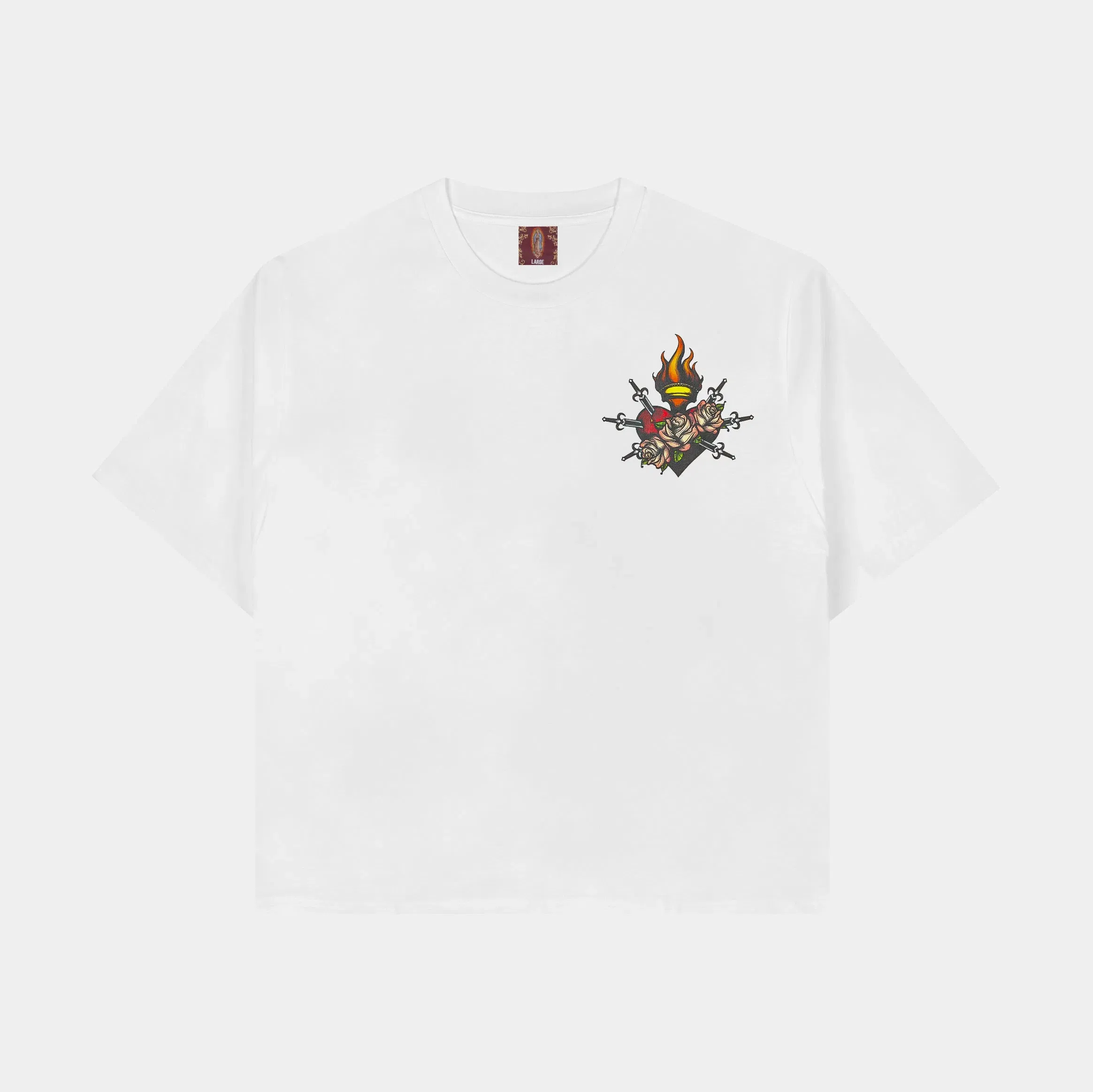 CTHDRL Full Of Graces Mens Short Sleeve Shirt (White/Black)