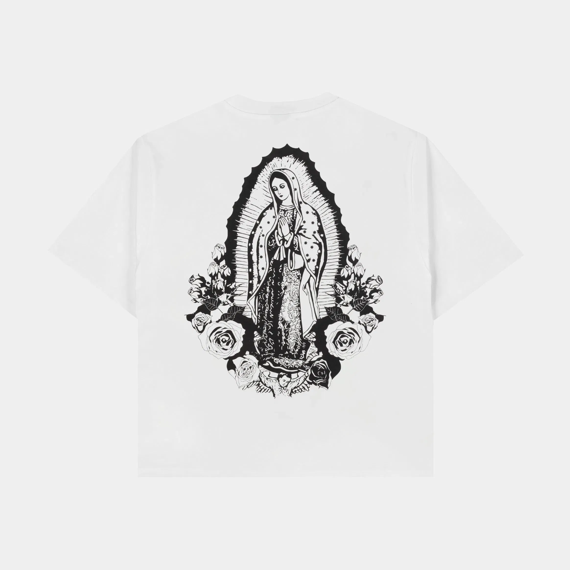 CTHDRL Full Of Graces Mens Short Sleeve Shirt (White/Black)