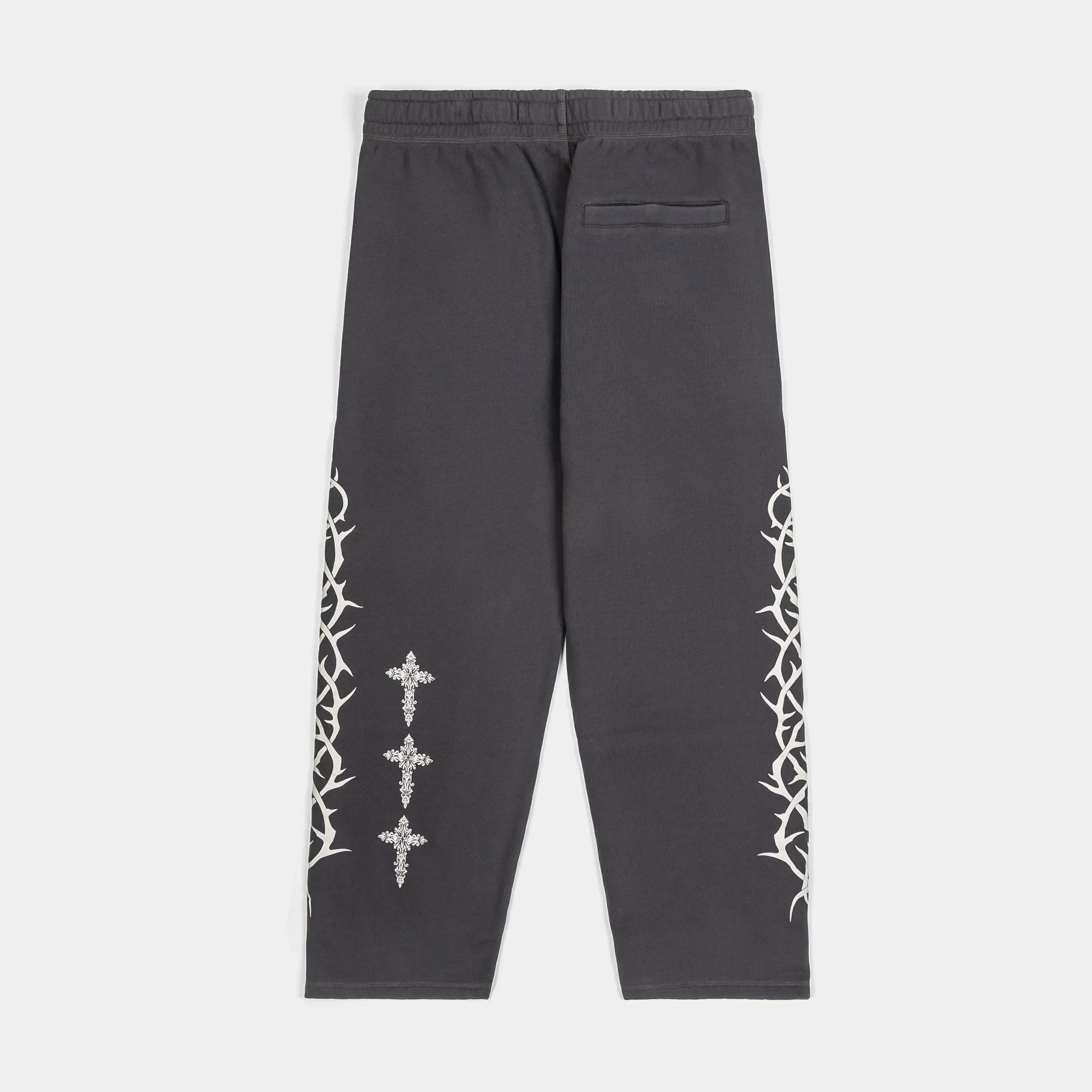 CTHDRL Prayer Washed Fleece Mens Sweatpants (Grey/Beige)