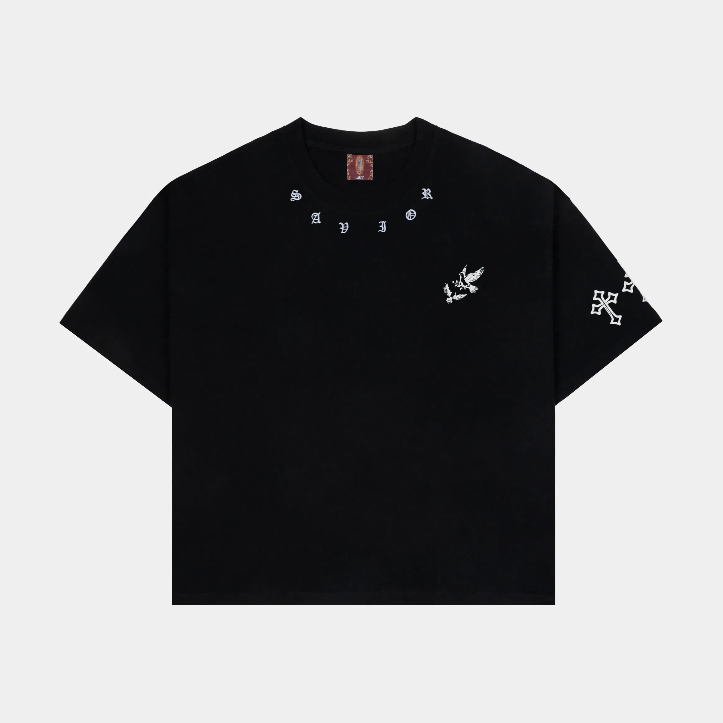 CTHDRL The Faith Mens Short Sleeve Shirt (Black/White)