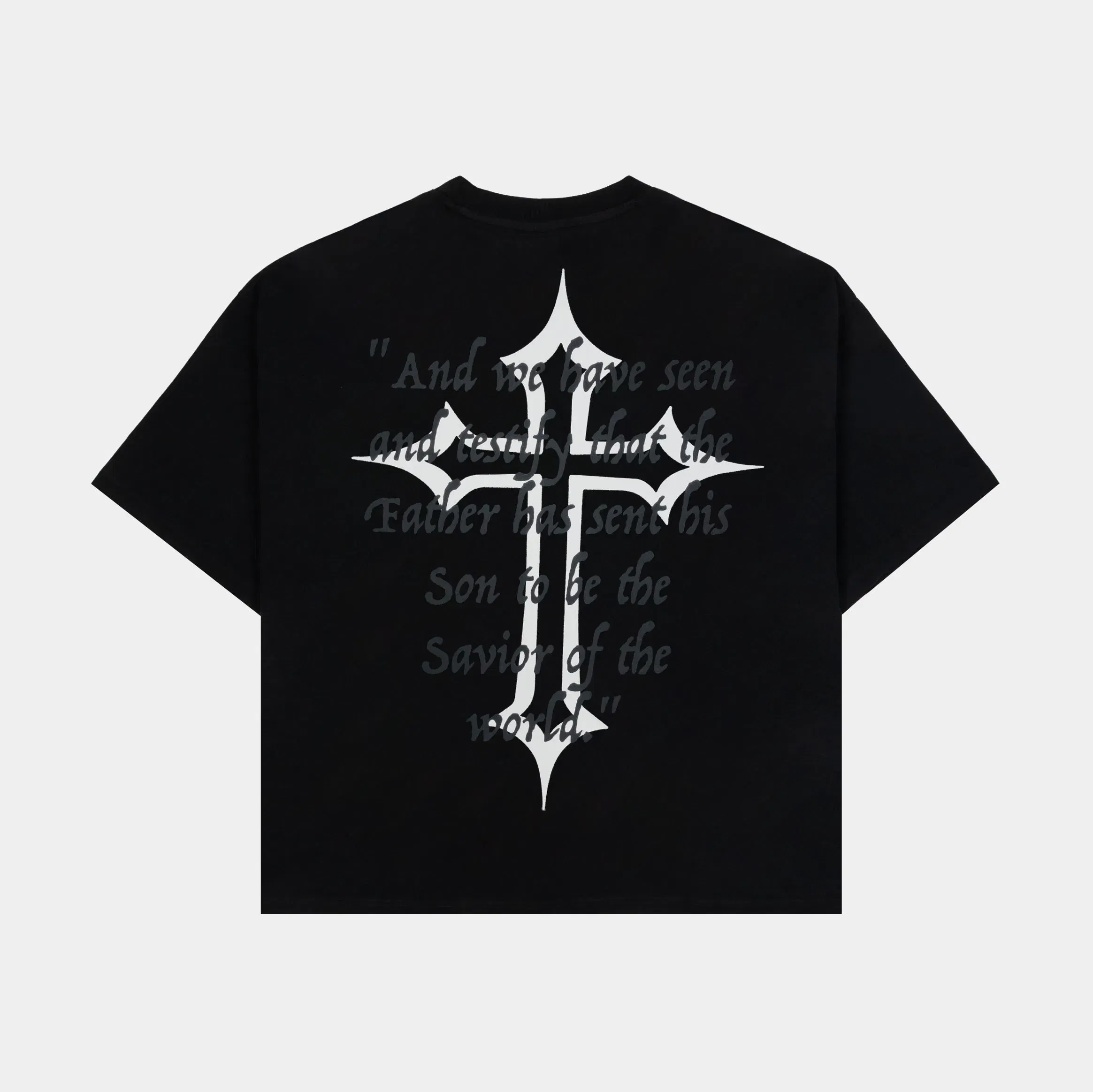CTHDRL The Savior Mens Short Sleeve Shirt (Black/Red)
