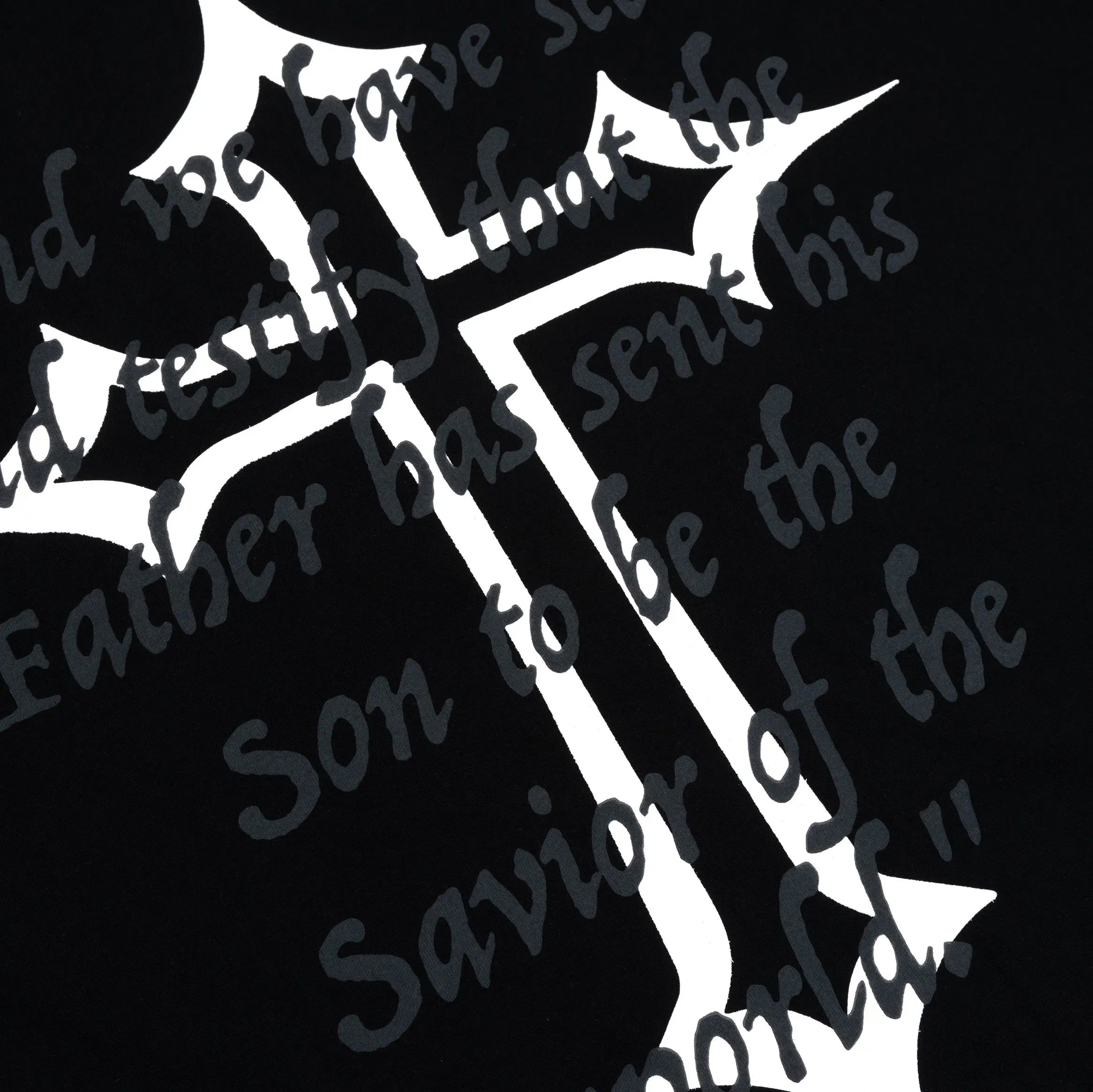 CTHDRL The Savior Mens Short Sleeve Shirt (Black/Red)