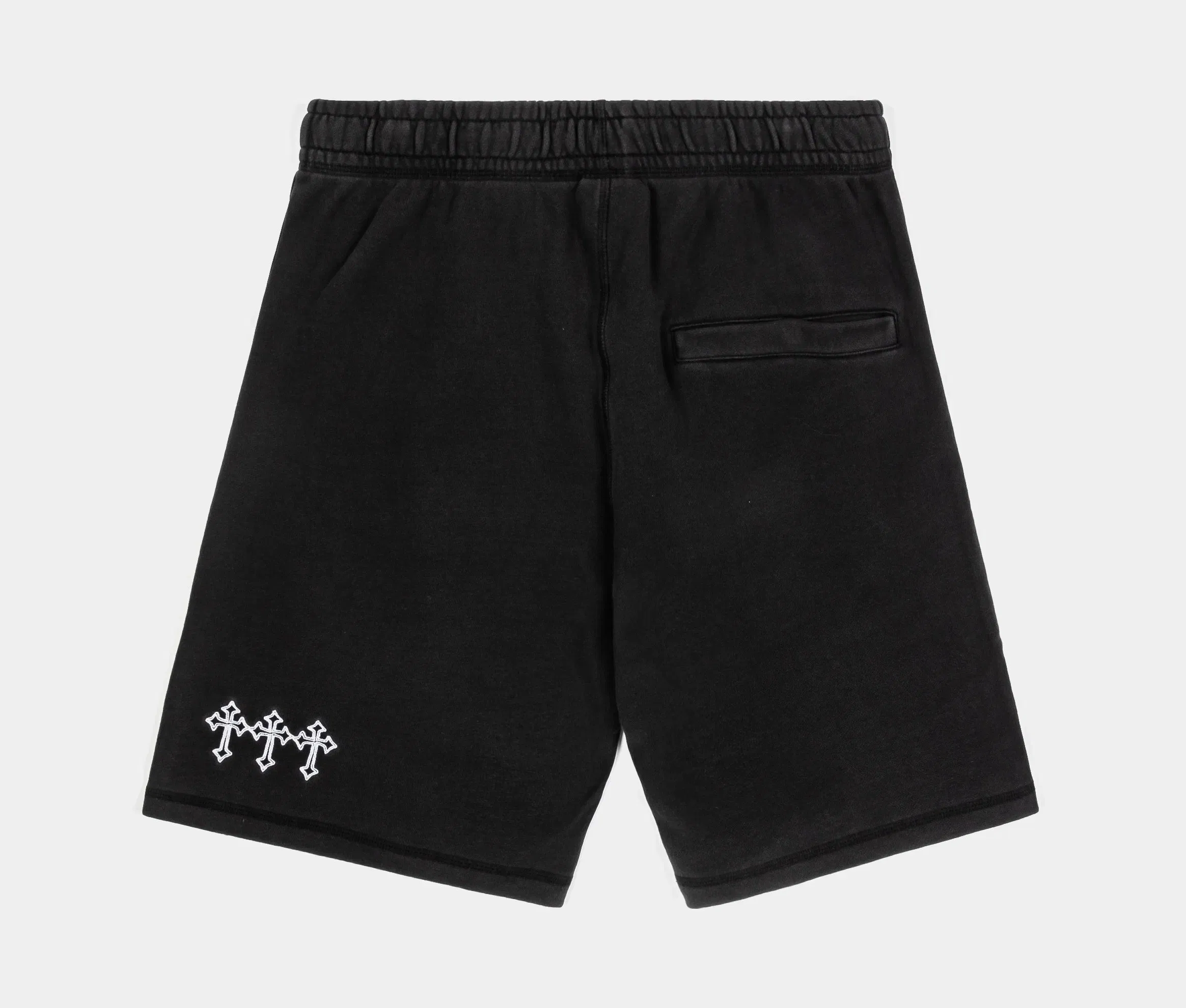 CTHDRL Saint Sinner Fleece Mens Shorts (Grey/White)