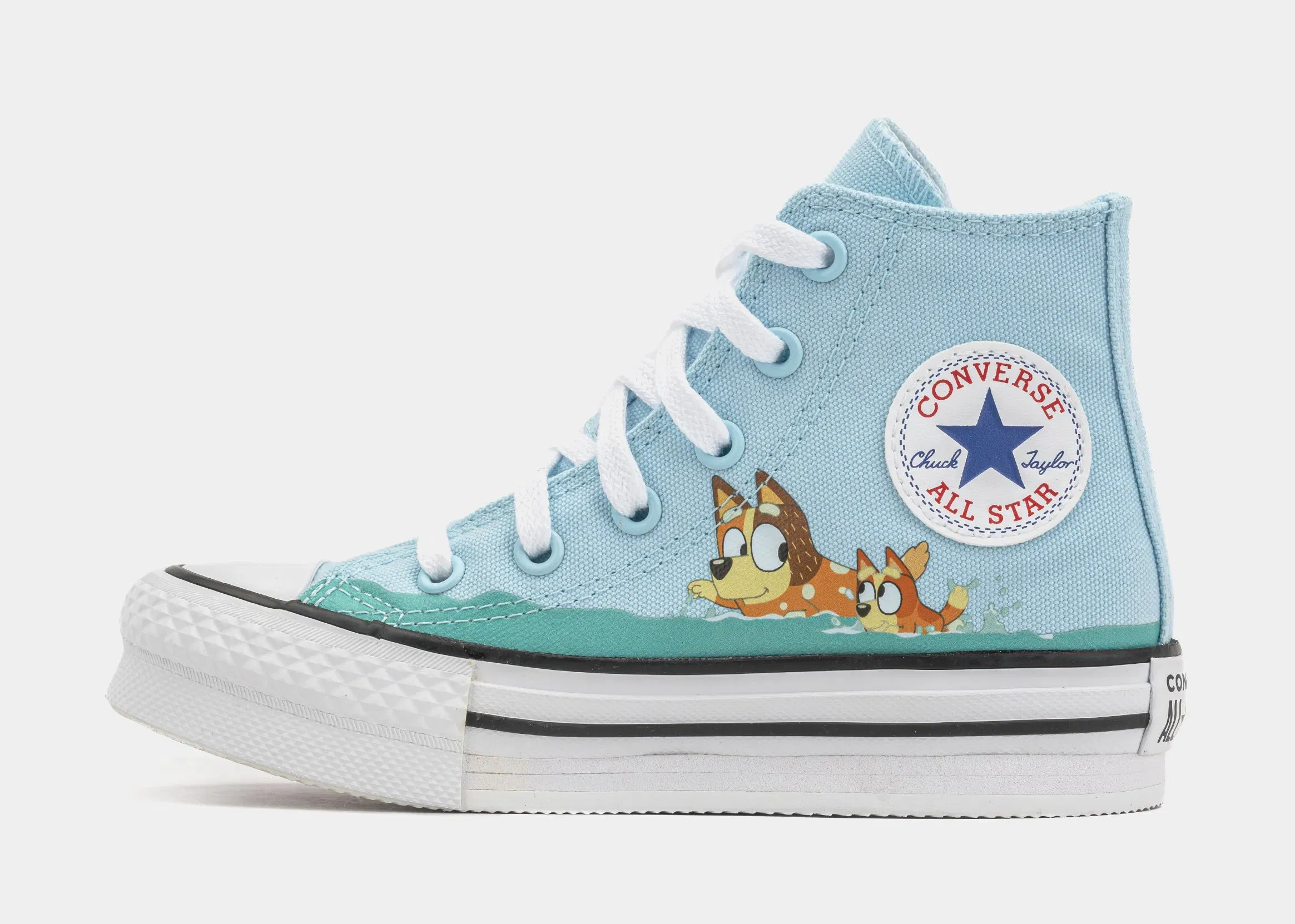 Converse Chuck Taylor All Star Eva Lift Bluey Preschool Lifestyle Shoes (Blue/White)