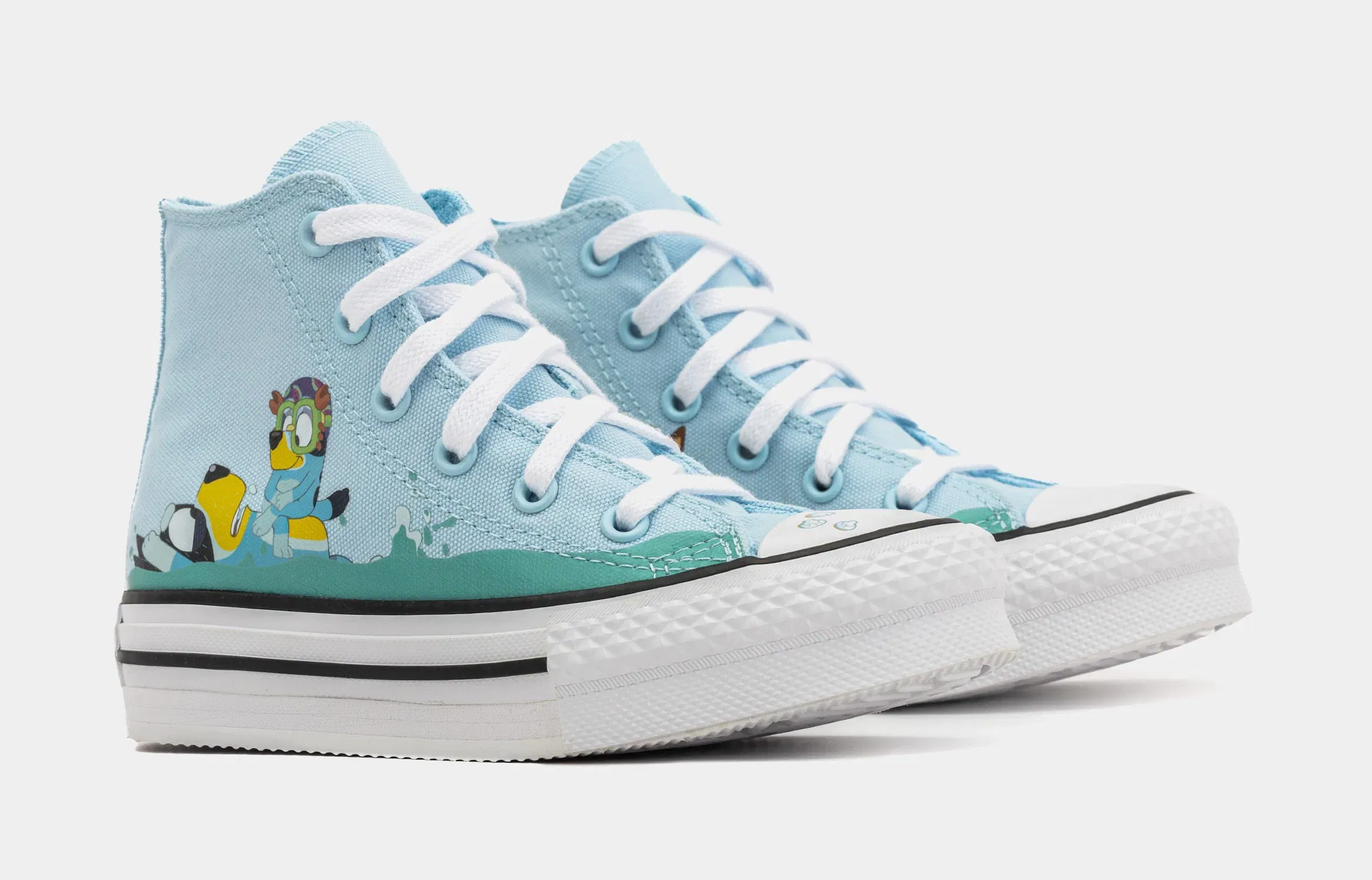 Converse Chuck Taylor All Star Eva Lift Bluey Preschool Lifestyle Shoes (Blue/White)