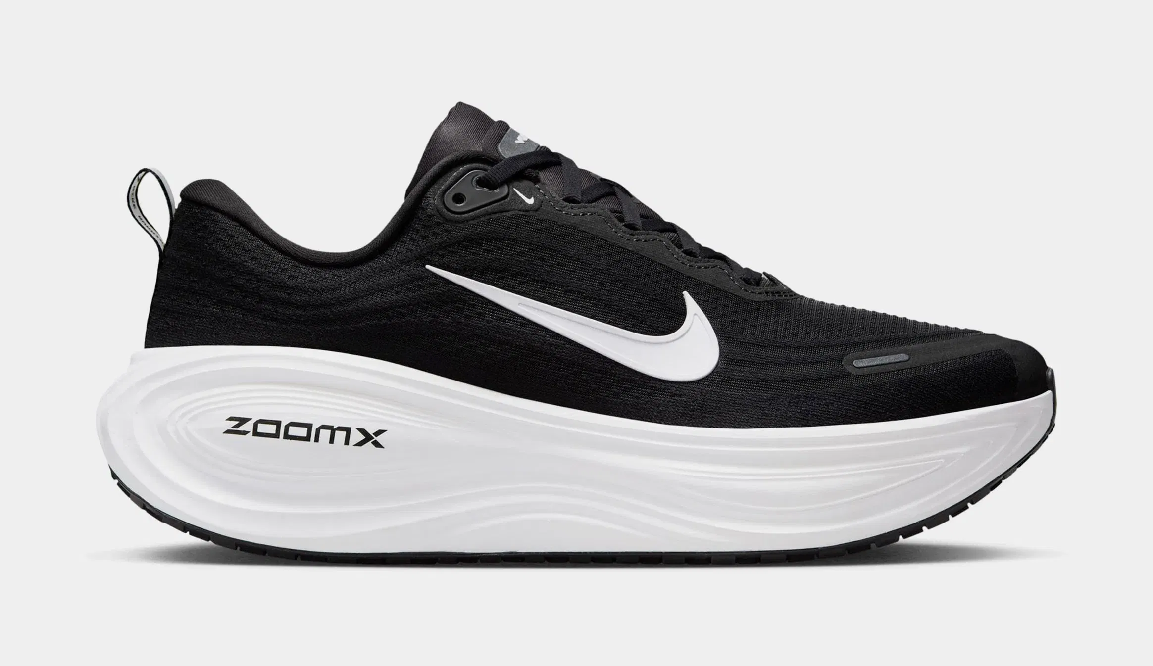 Nike Vomero Plus Mens Running Shoes (Black/White/Anthracite/Light Smoke Grey/Metallic Silver)