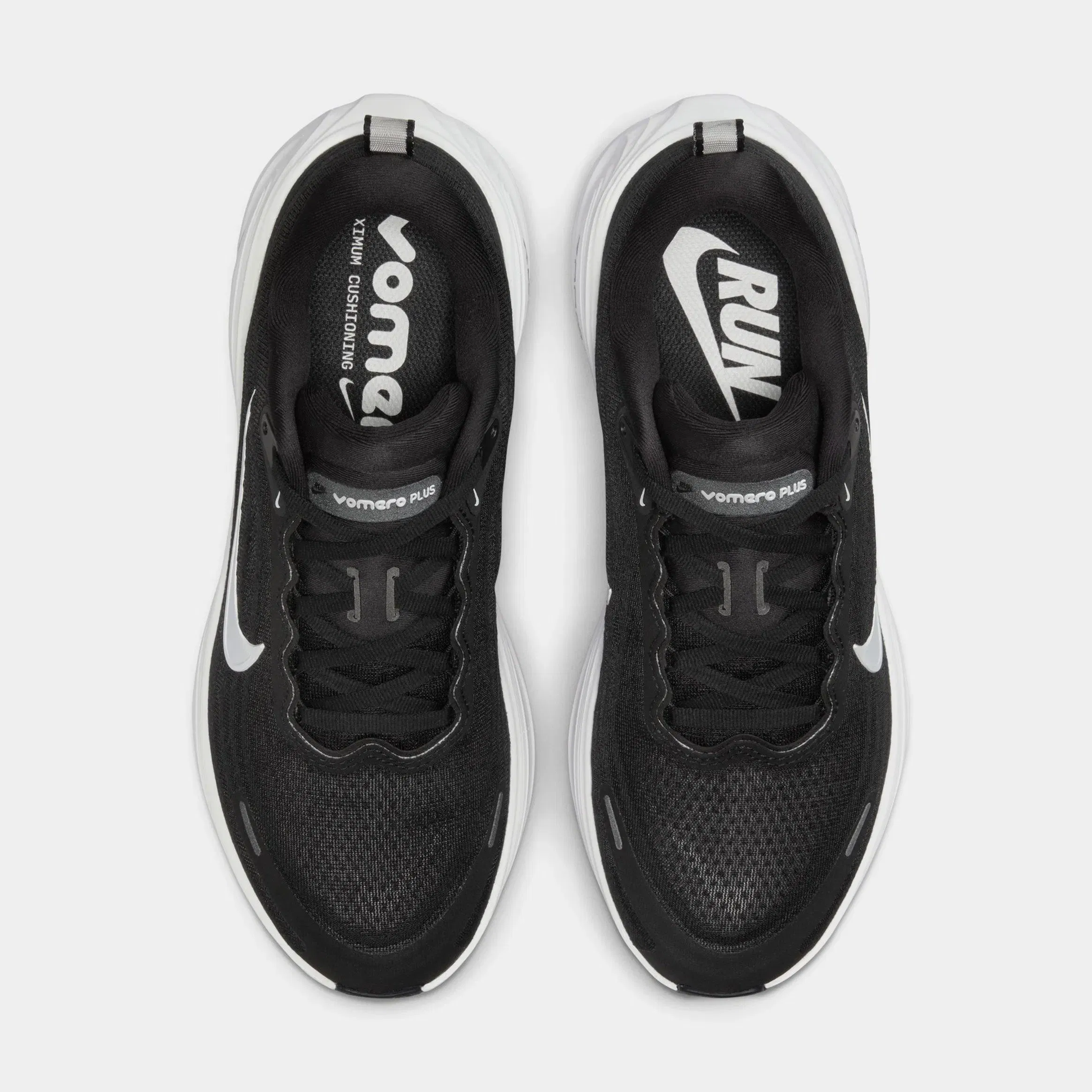 Nike Vomero Plus Womens Running Shoes (Black/Cool Grey/Metallic Dark Grey/White)