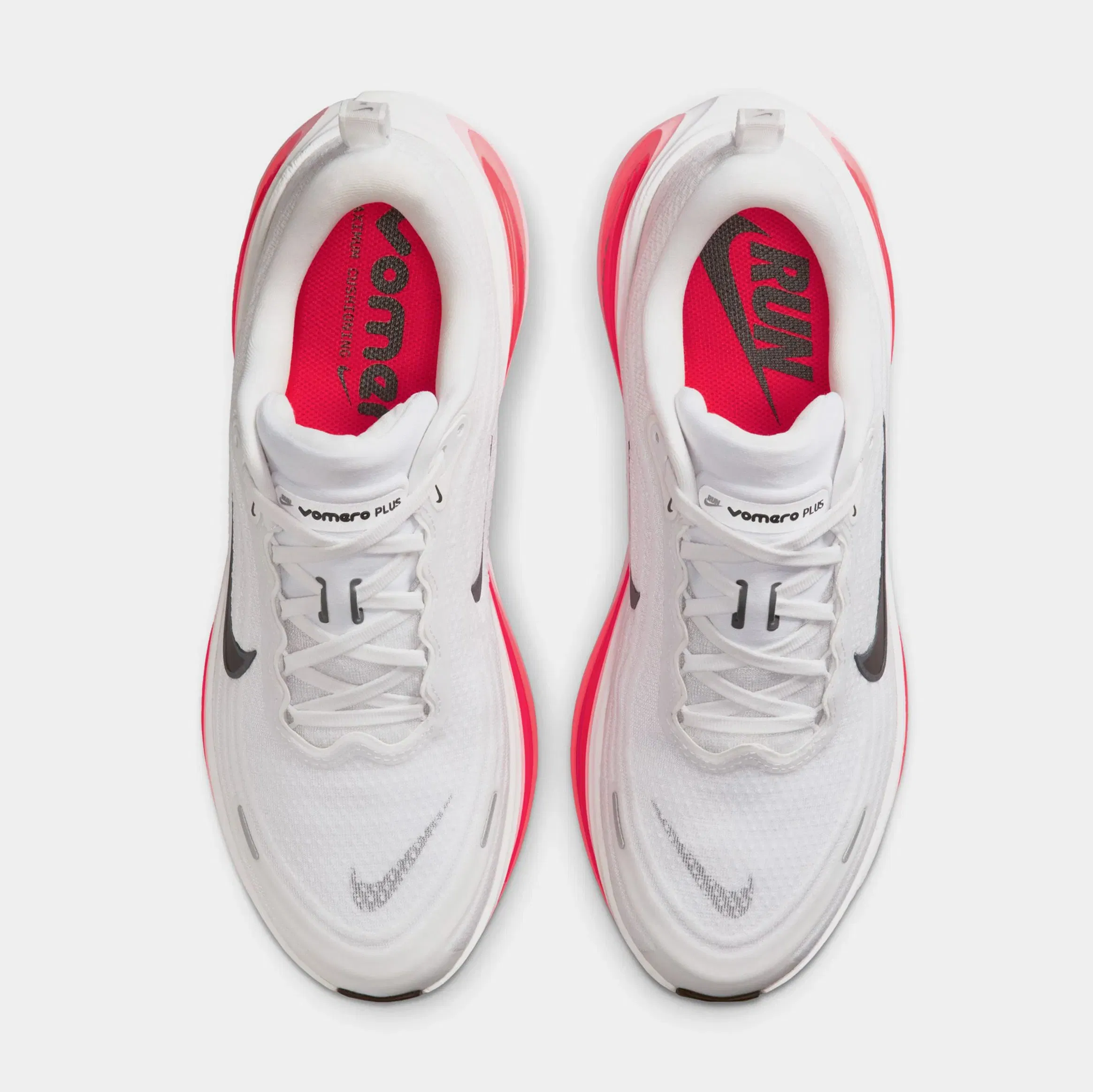 Nike Vomero Plus Mens Running Shoes (White/Black/Bright Crimson)