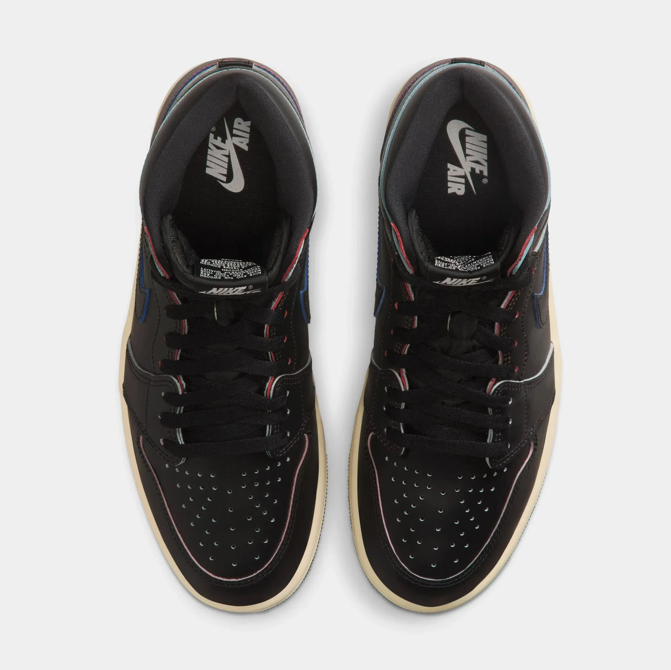 Air Jordan 1 Retro High OG Black and Muslin Mens Lifestyle Shoes (Black/Black Muslin)