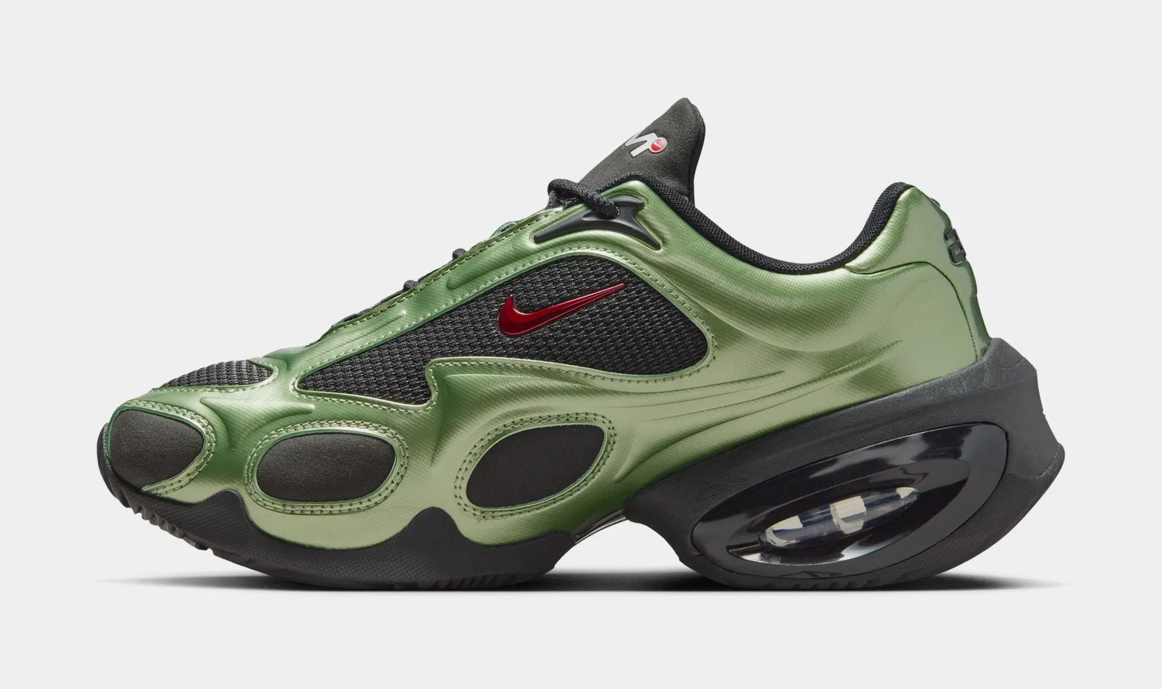 Nike Air Max Muse Womens Running Shoes (Black/University Red/Oil Green)