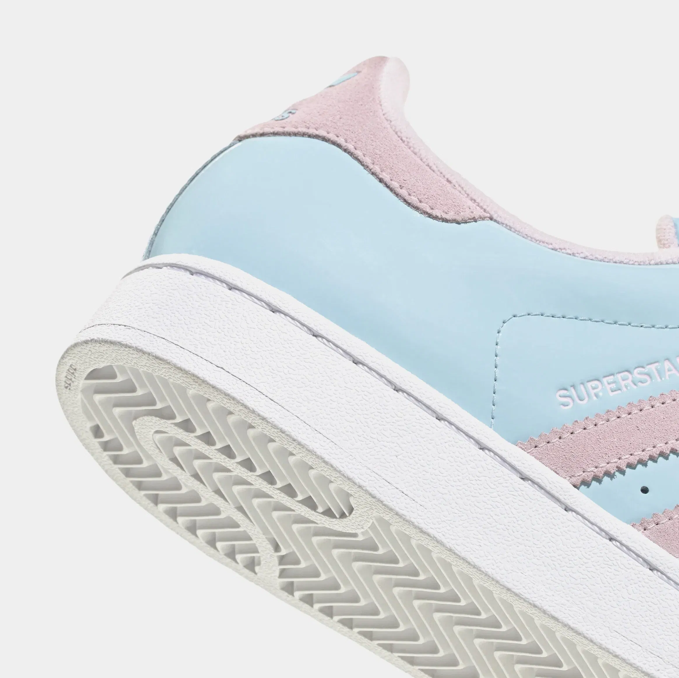 adidas Superstar Patent Mens Lifestyle Shoes (Blue/Pink)