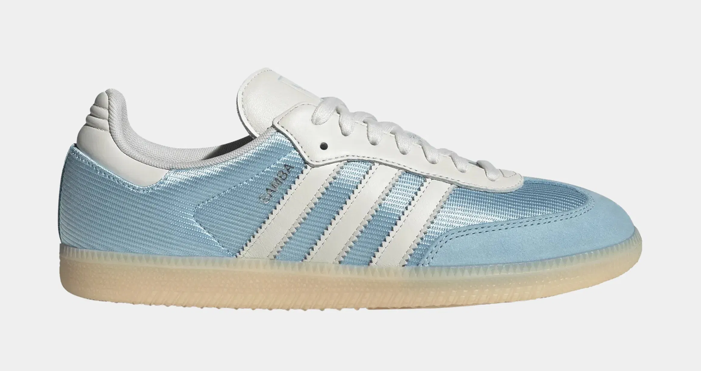 adidas Samba OG Mens Lifestyle Shoes (Icey Blue/Chalk White/Sand Strata)