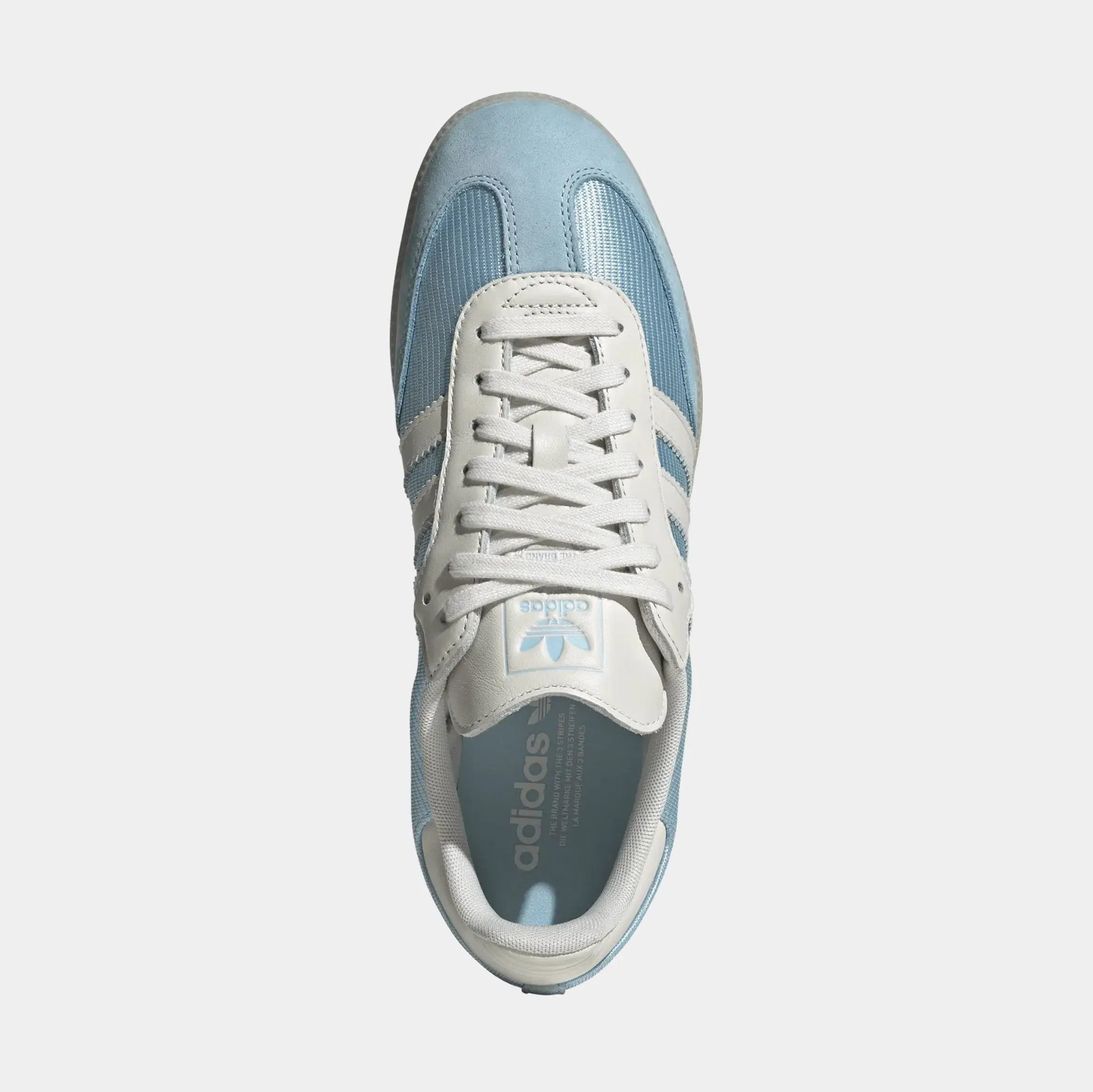 adidas Samba OG Mens Lifestyle Shoes (Icey Blue/Chalk White/Sand Strata)