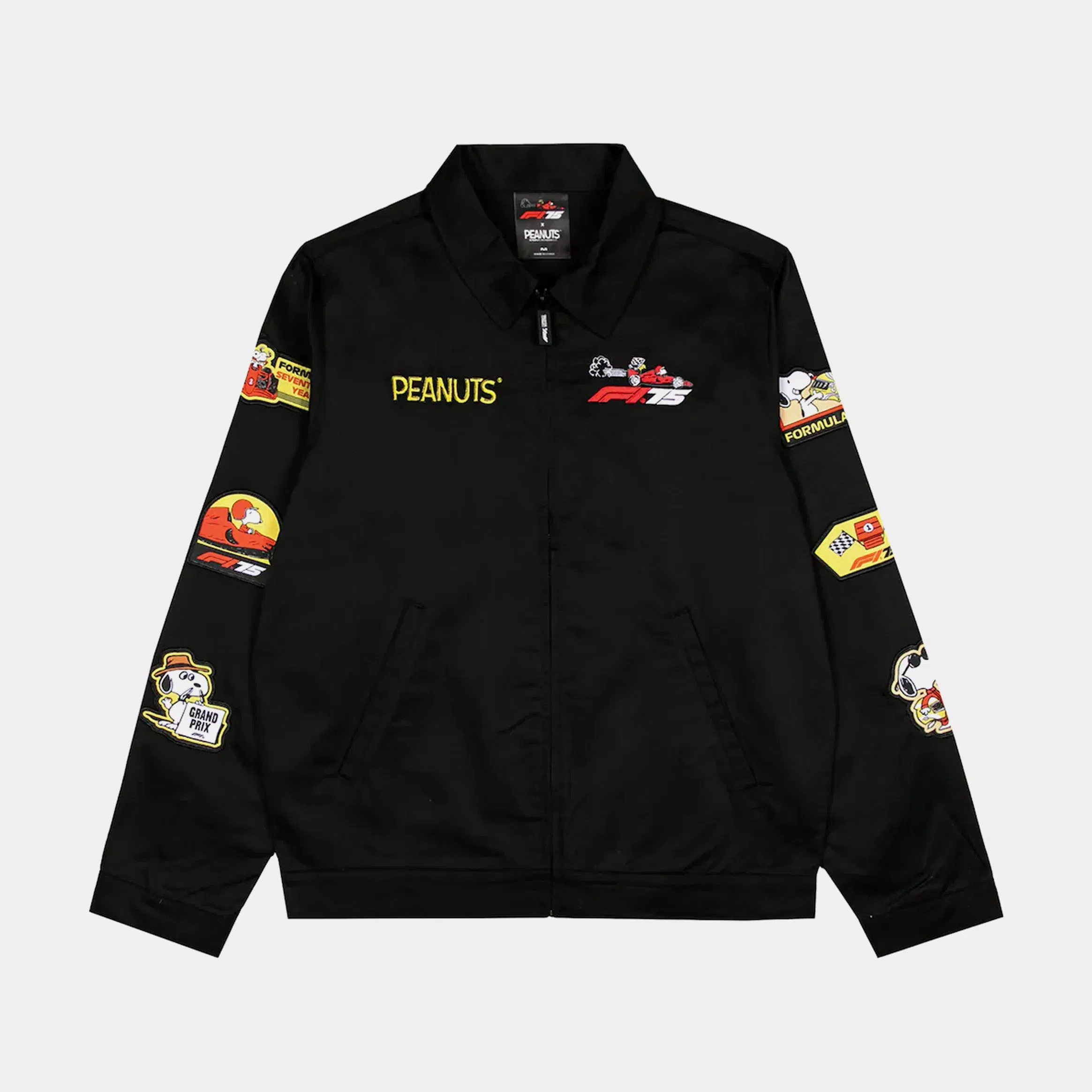 INSOMNIAC F1 x Peanuts Mechanics Full-Zip Mens Jacket (Black)
