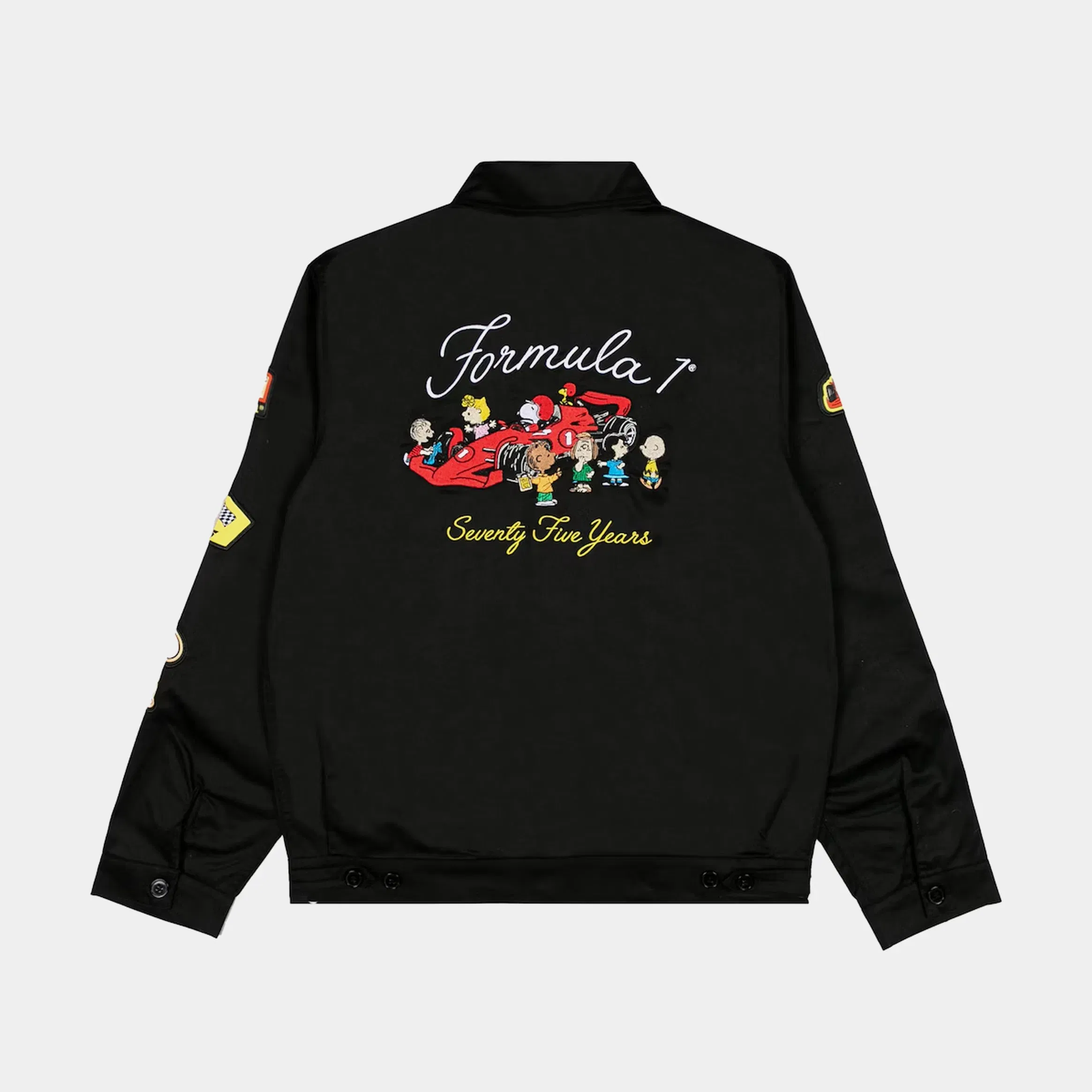 INSOMNIAC F1 x Peanuts Mechanics Full-Zip Mens Jacket (Black)